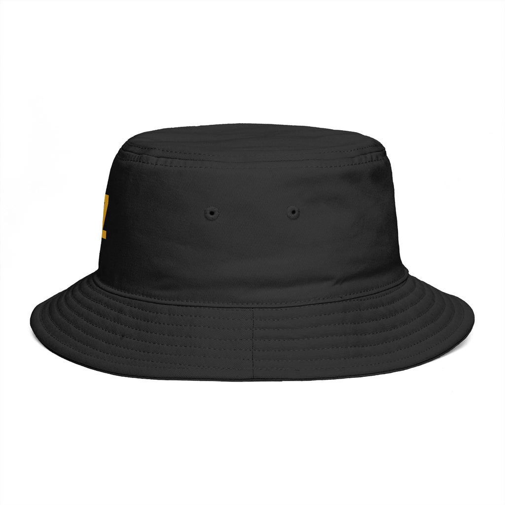 RZ Embroidered Bucket Hat — Retro Minimalist Logo Cap