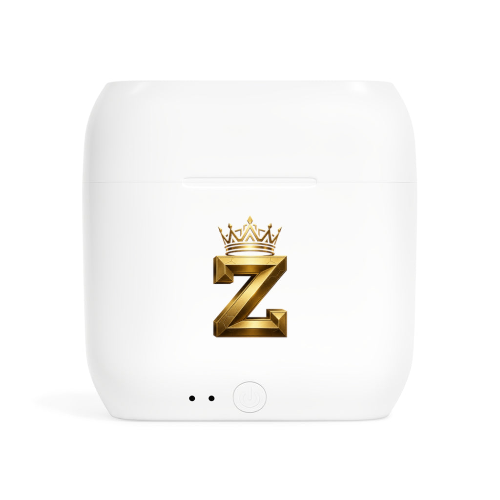 Z Crown Wireless Earbuds Case — Gold 'Z' Monogram with Crown