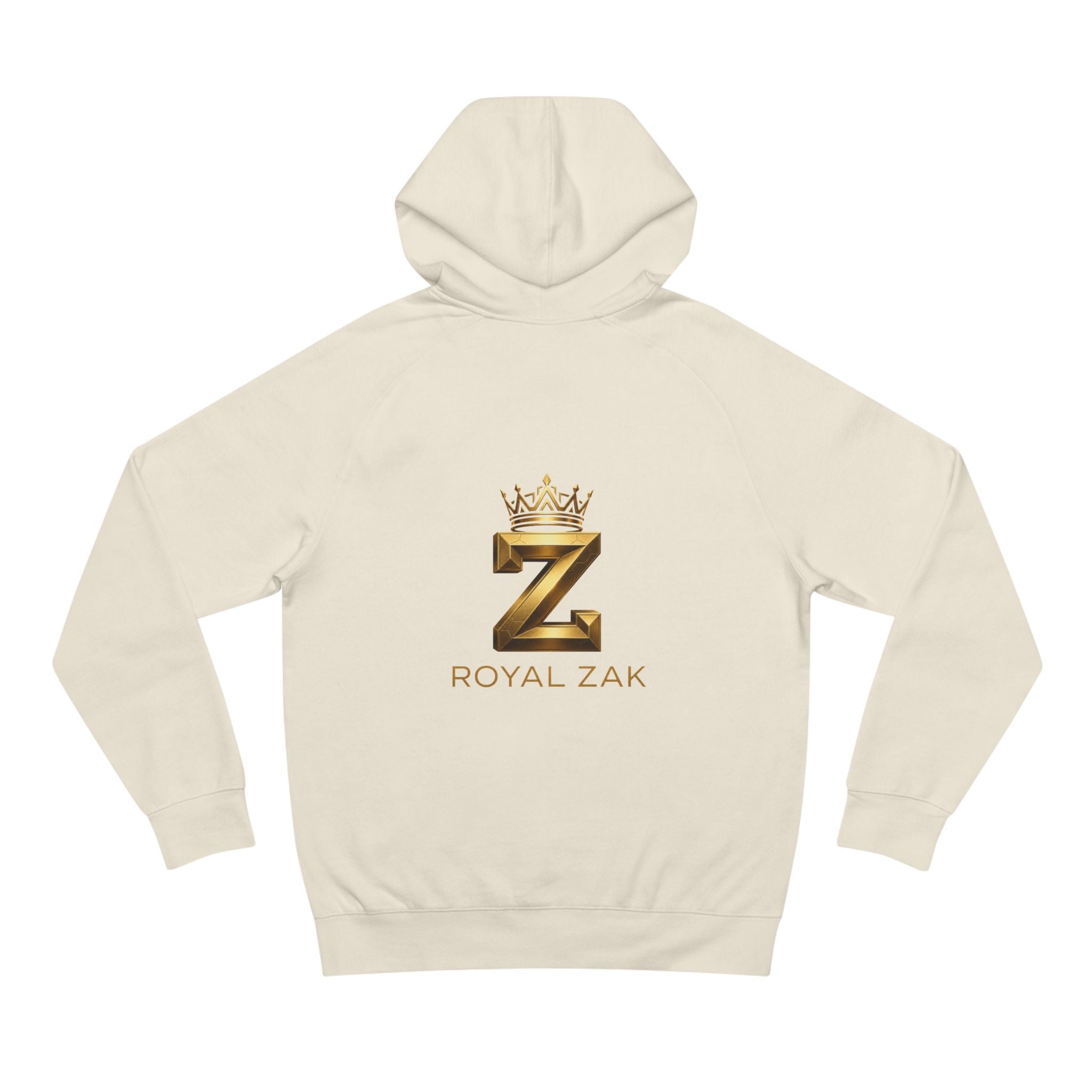 LOVE Pink Front Hoodie with Gold "Z Royal Zak" Back - Cozy Valentine Pullover