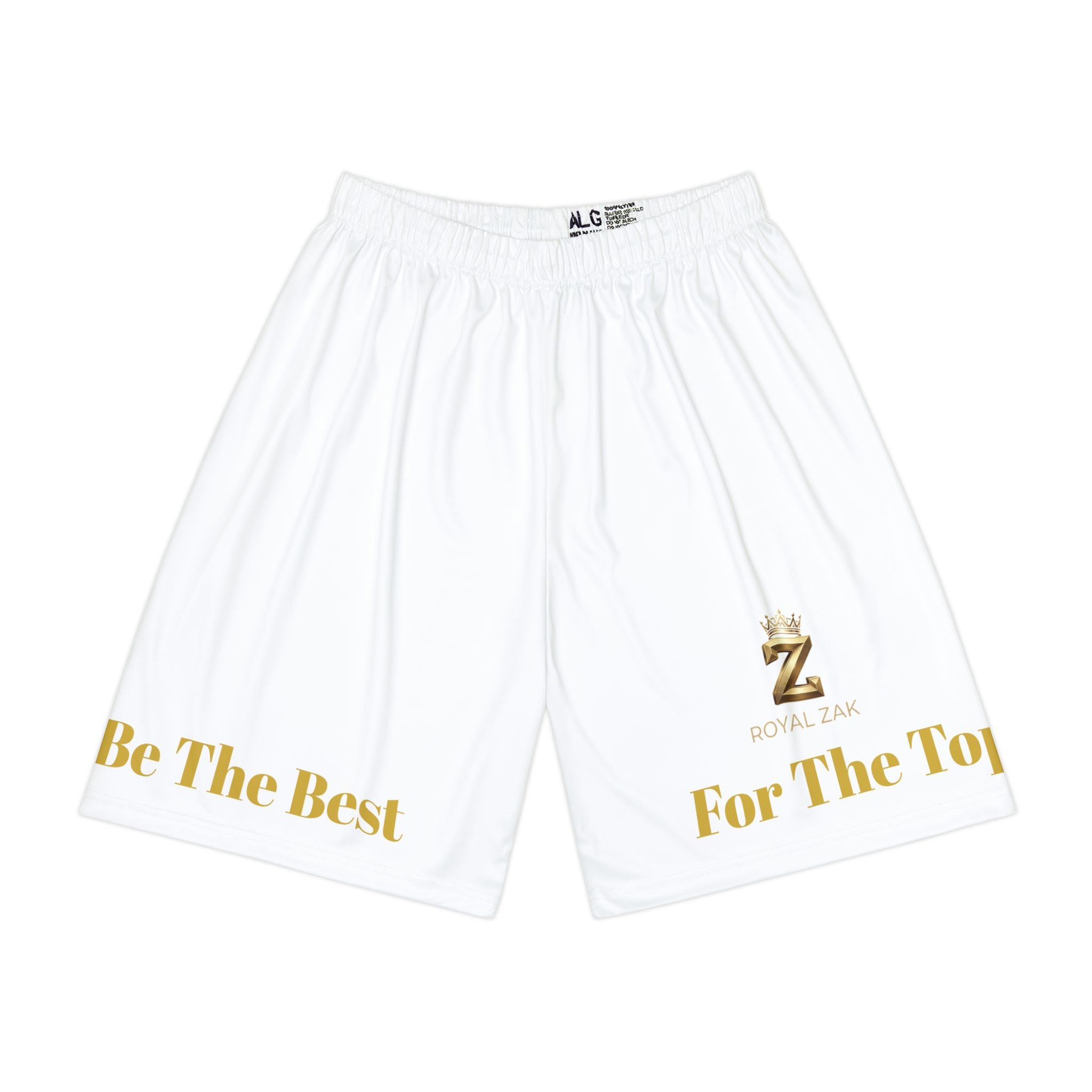Athletic Shorts — "Be The Best For The Top" Gold Logo Performance Shorts