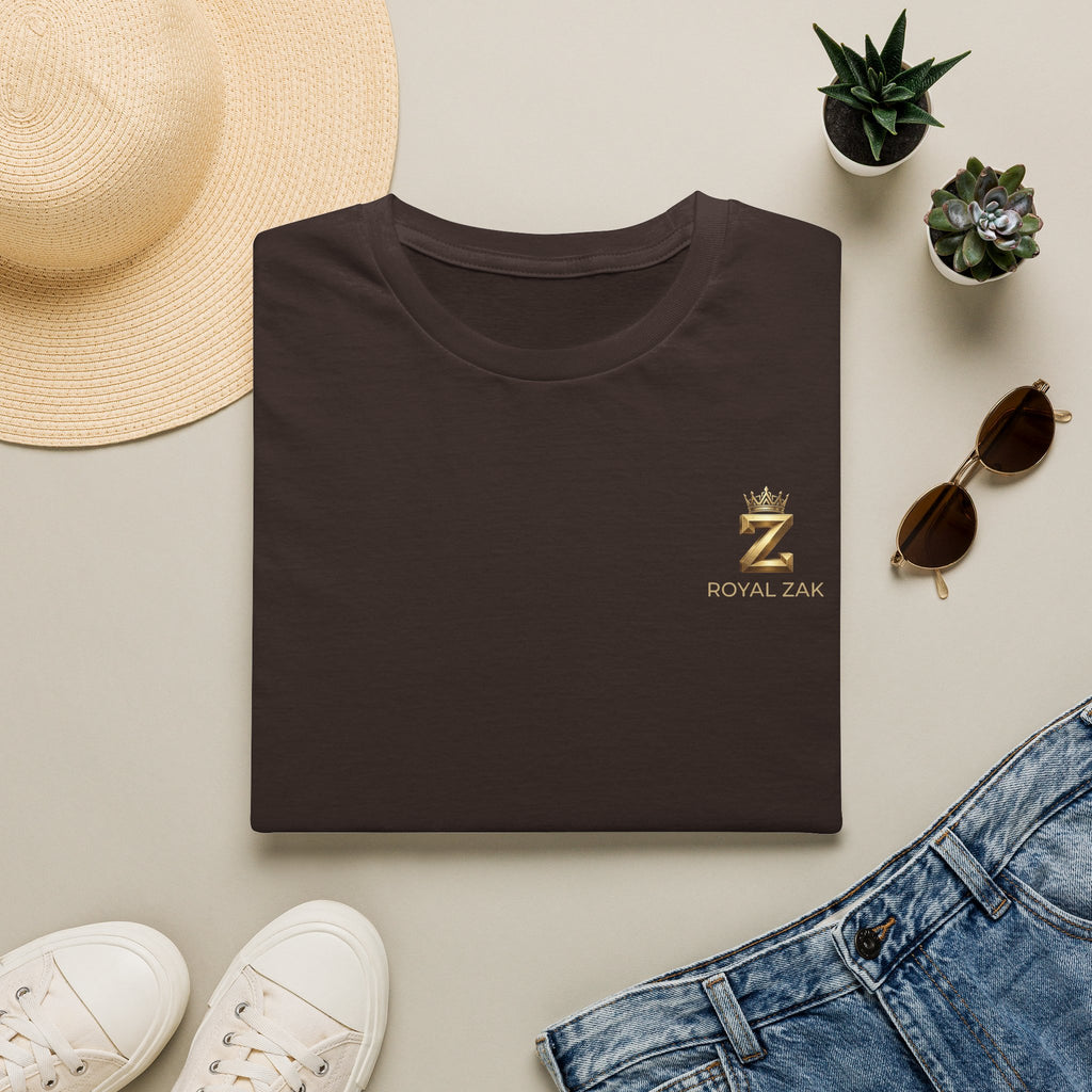 Royal ZAK Premium Soccer Tee — Gold Logo Streetwear T-Shirt