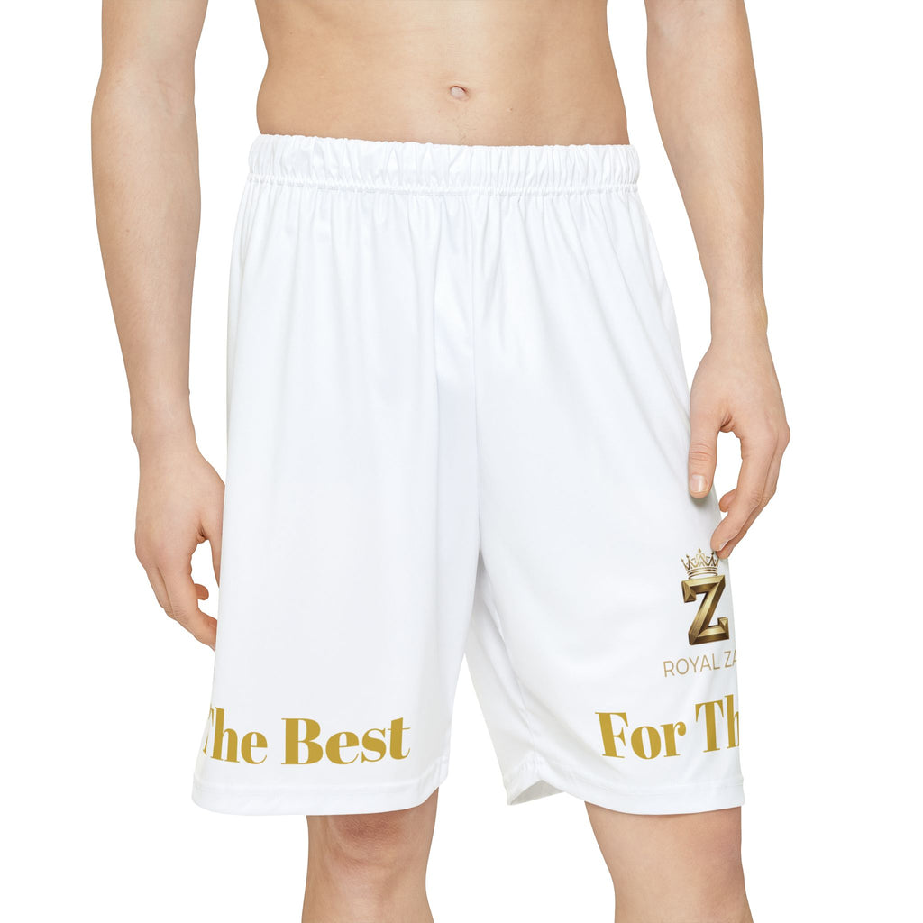 Athletic Shorts — "Be The Best For The Top" Gold Logo Performance Shorts