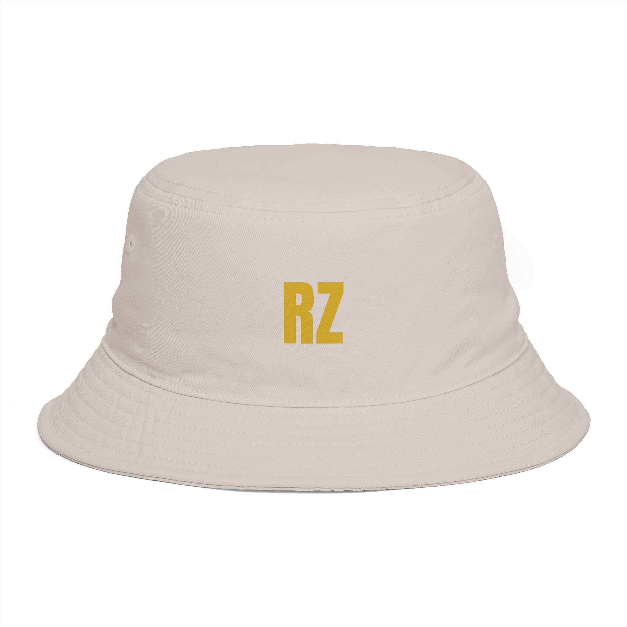 RZ Embroidered Bucket Hat — Retro Minimalist Logo Cap