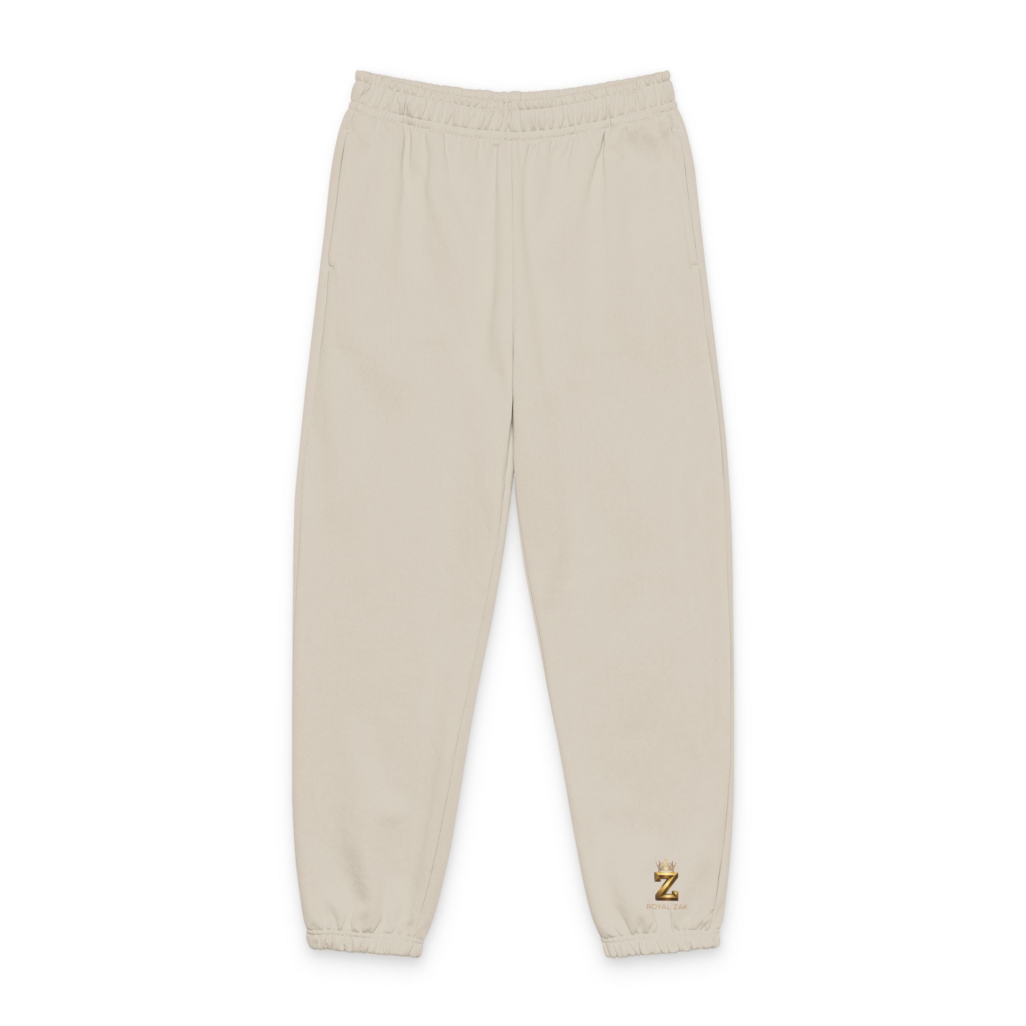 Embroidered 'Z' Cozy Sweatpants — Neutral Joggers