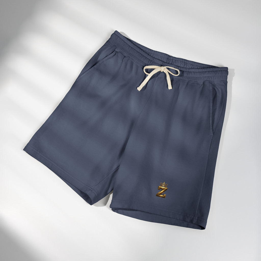 Crowned Soccer Logo Sweat Shorts — Garment-Dyed Lightweight Fleece