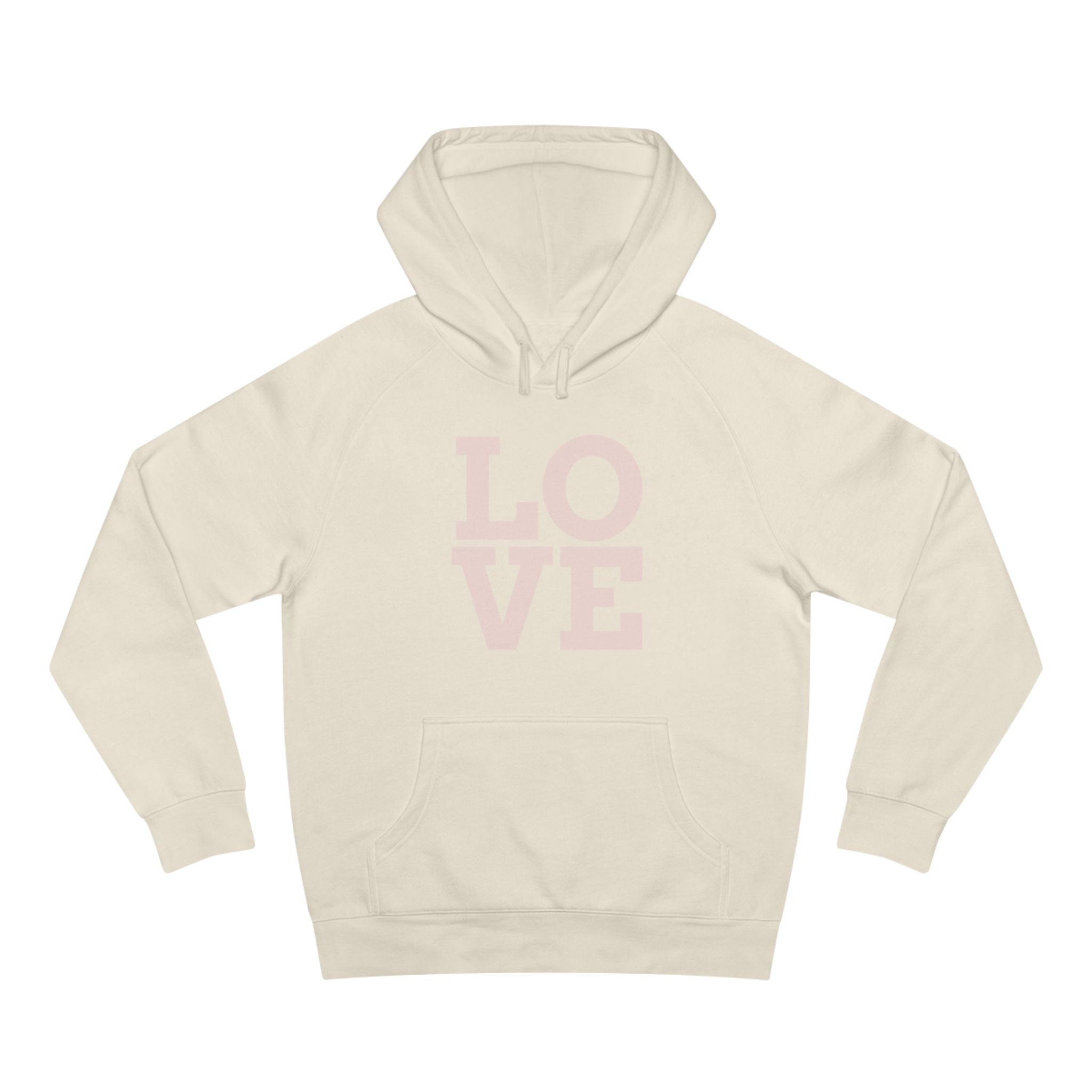 LOVE Pink Front Hoodie with Gold "Z Royal Zak" Back - Cozy Valentine Pullover