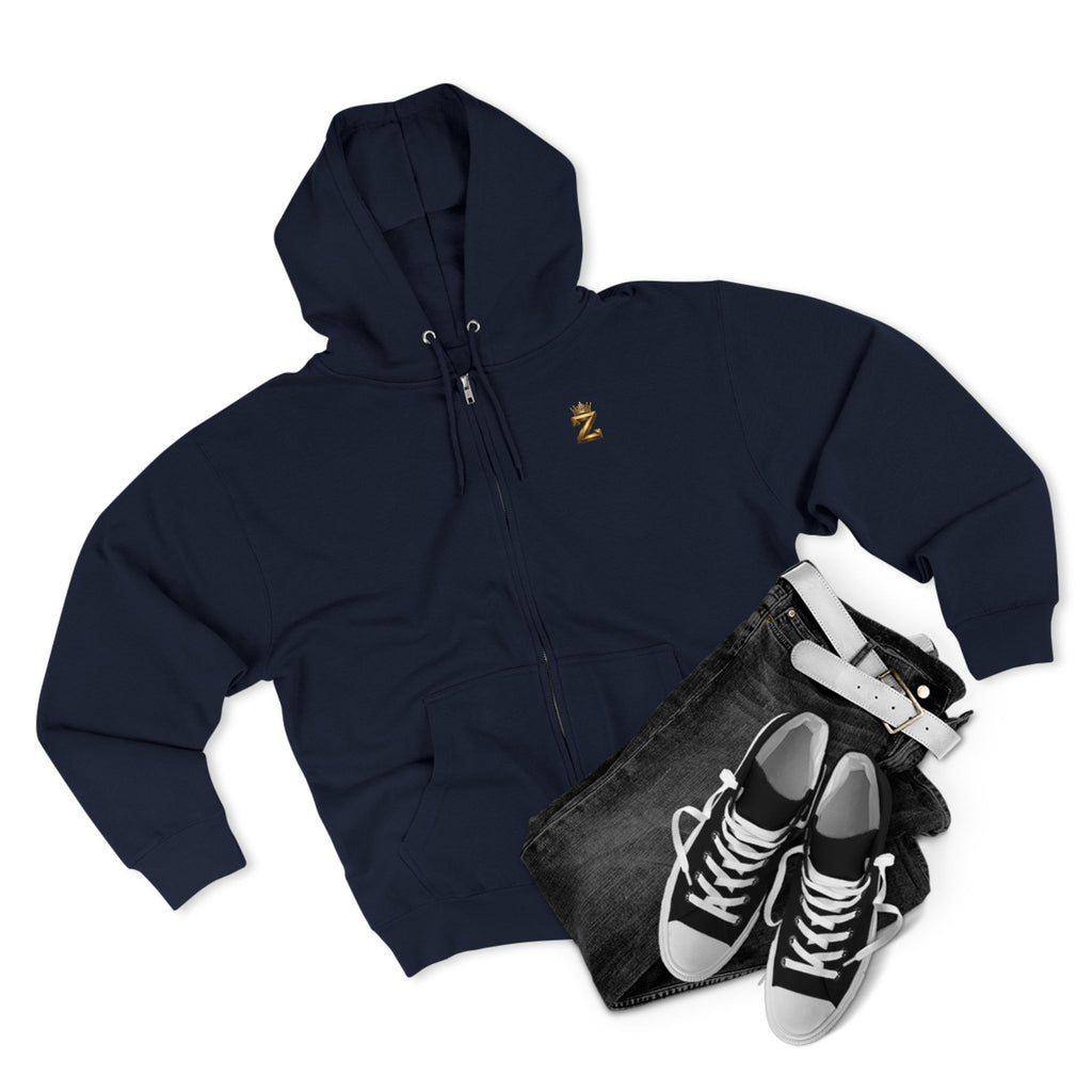 LOVE Zip Hoodie — Light Gray Minimalist Love Logo Zip-Up Hoodie