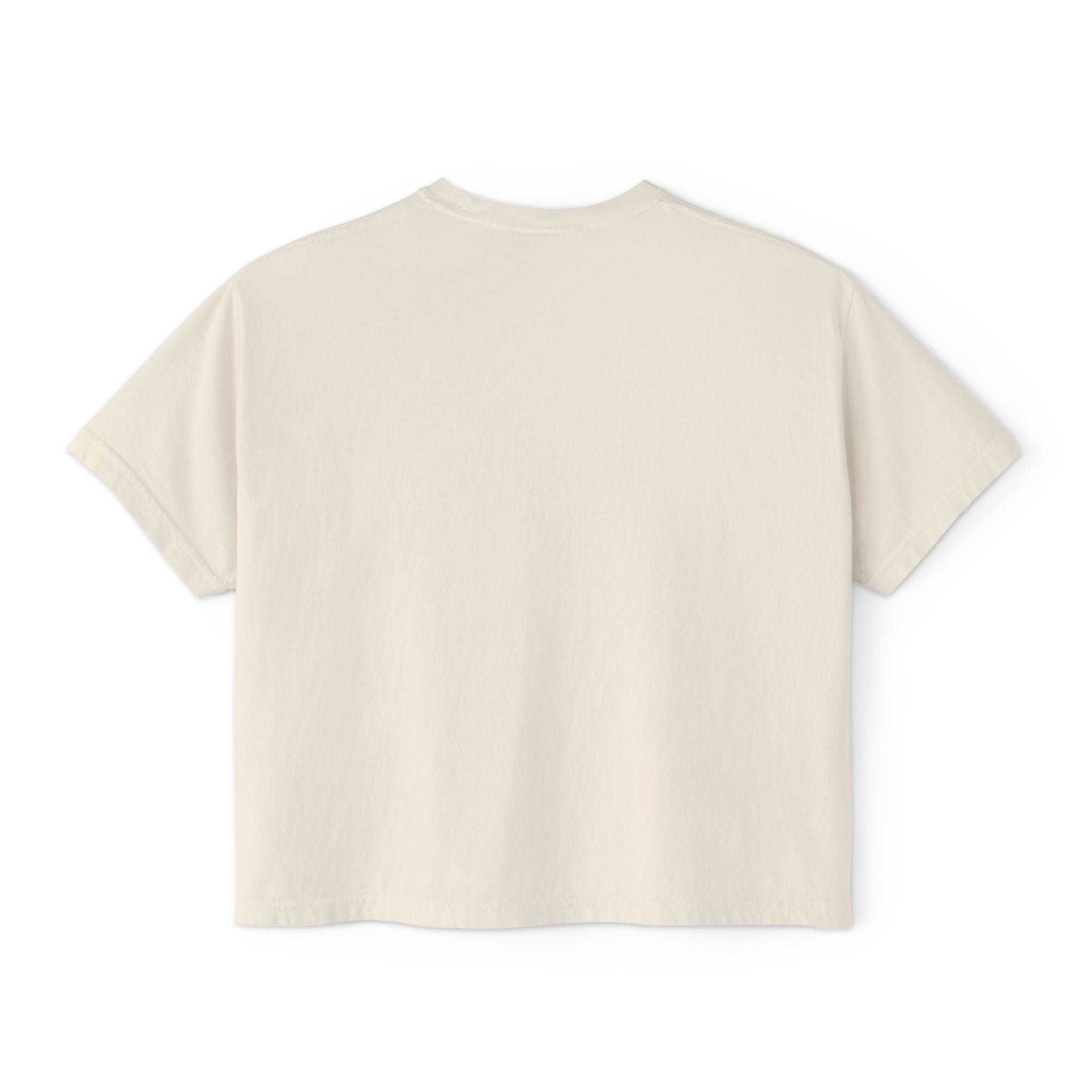 Crowned Z Women's Boxy Tee — Minimal Gold Initial Graphic