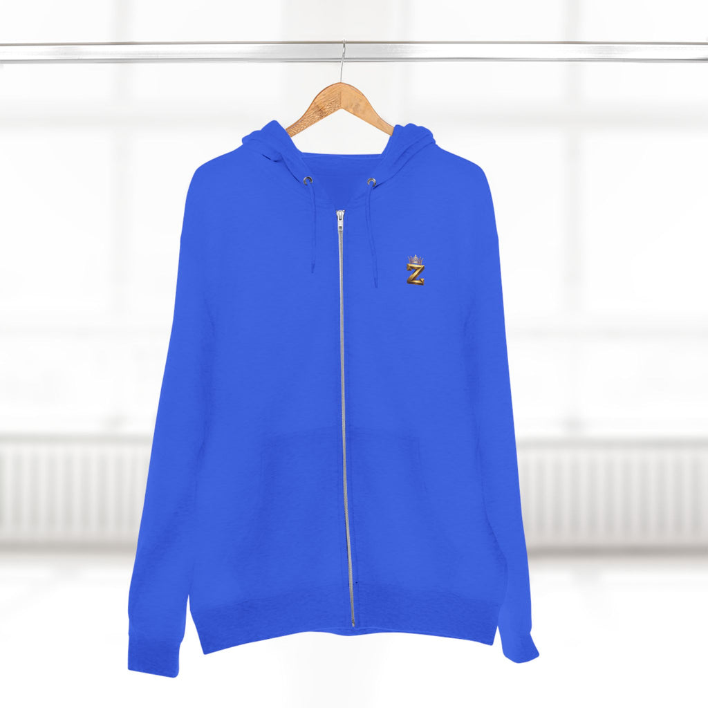 LOVE Zip Hoodie — Light Gray Minimalist Love Logo Zip-Up Hoodie