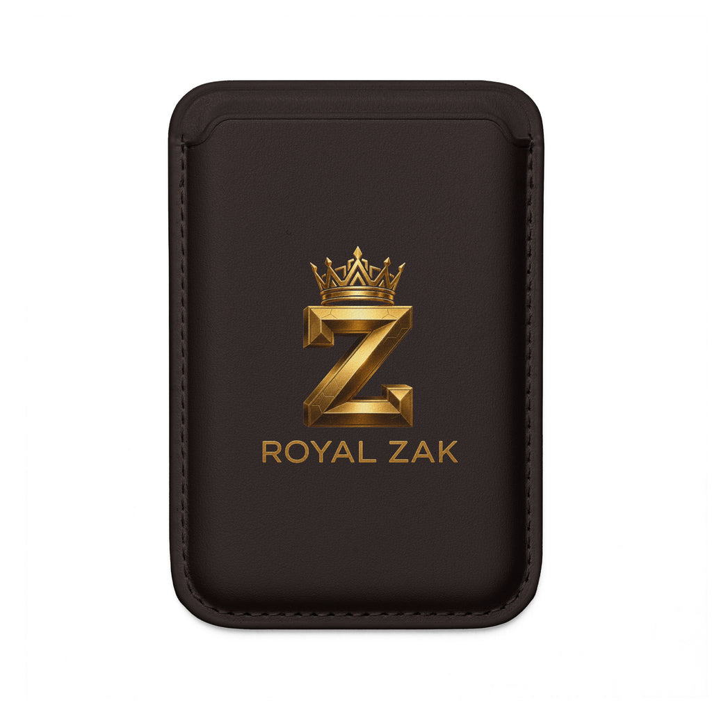 Royal Zak MagSafe Vegan Wallet — Gold Crown Card Sleeve
