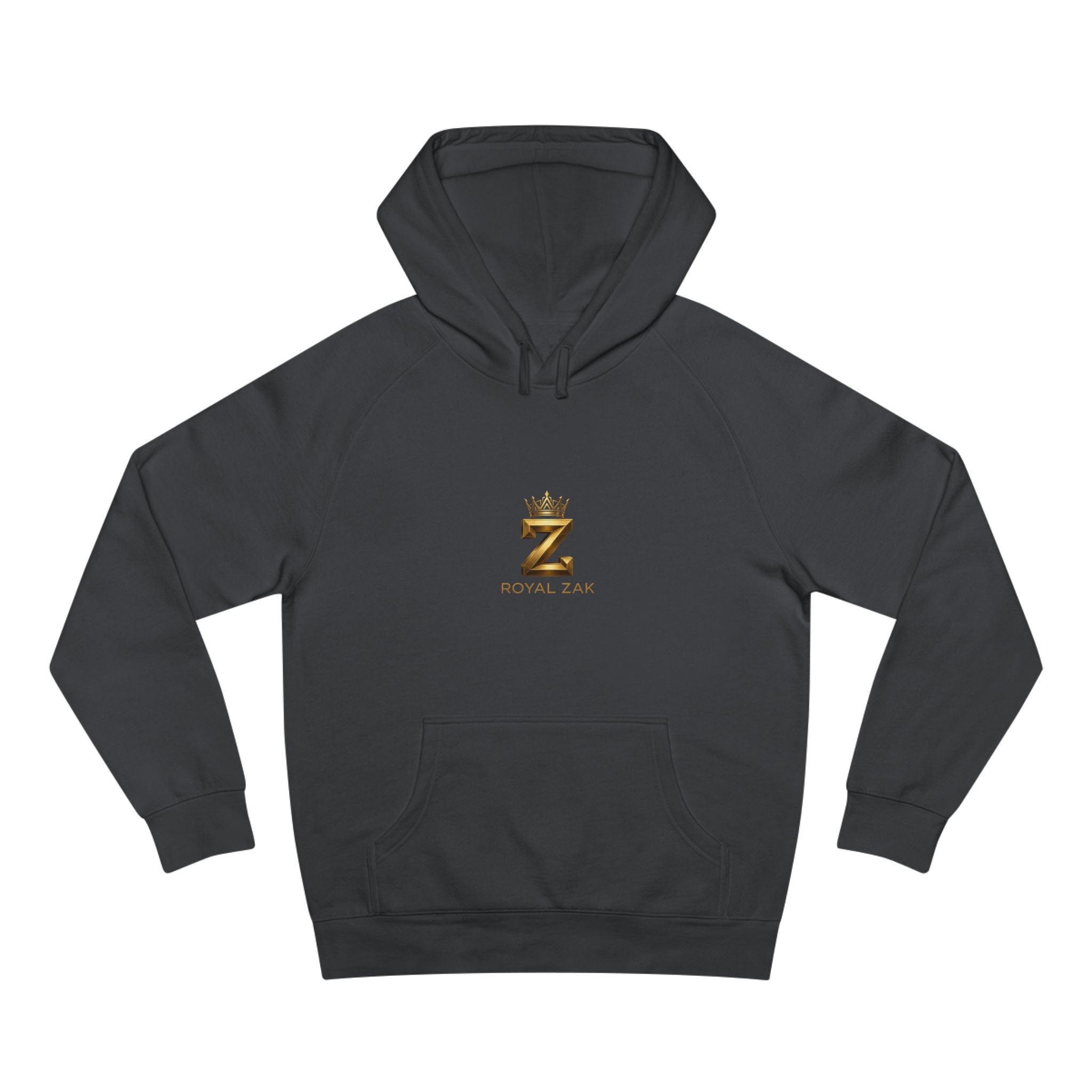 Gold Crown 'Z' Hoodie - Minimal Luxe Logo Pullover