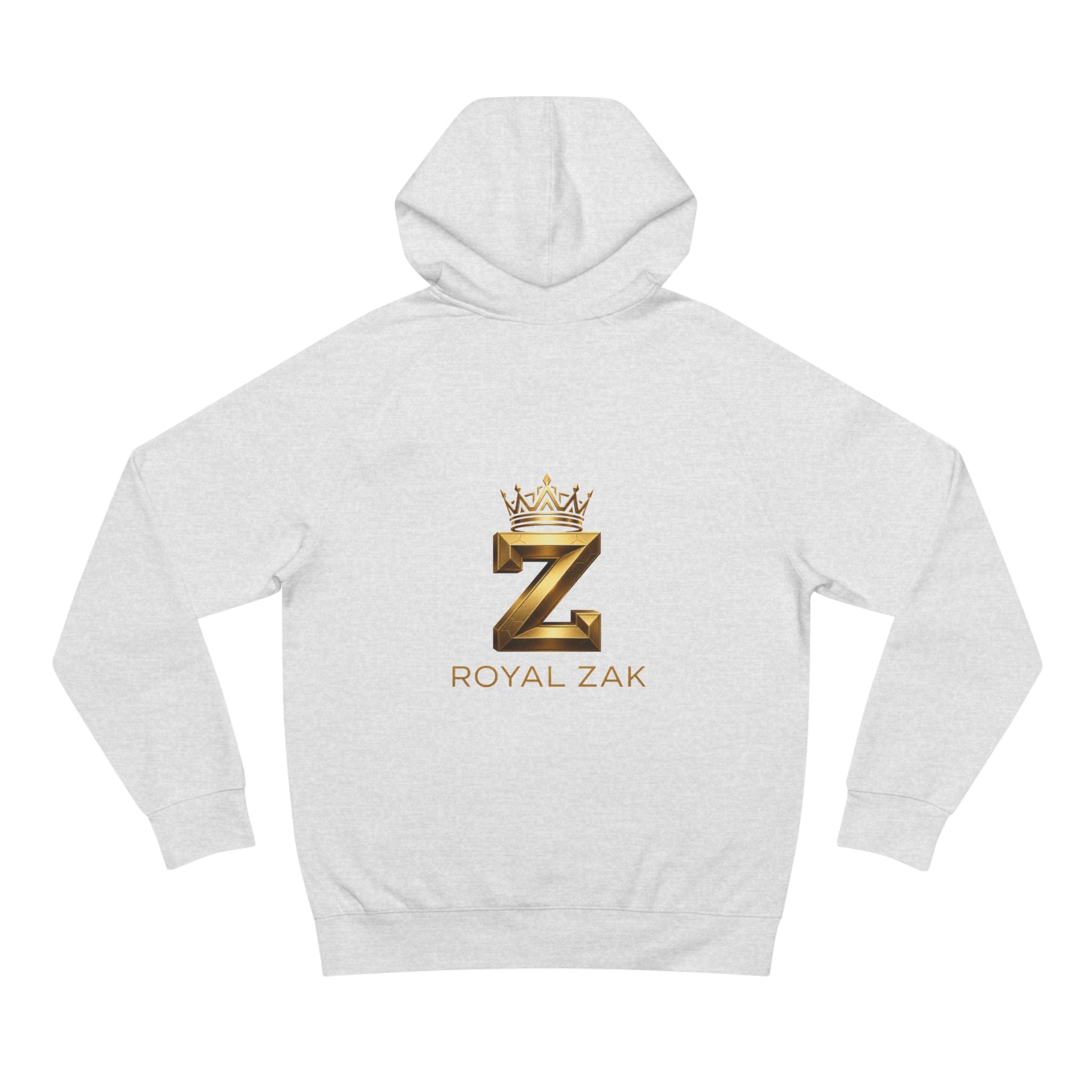 LOVE Pink Front Hoodie with Gold "Z Royal Zak" Back - Cozy Valentine Pullover
