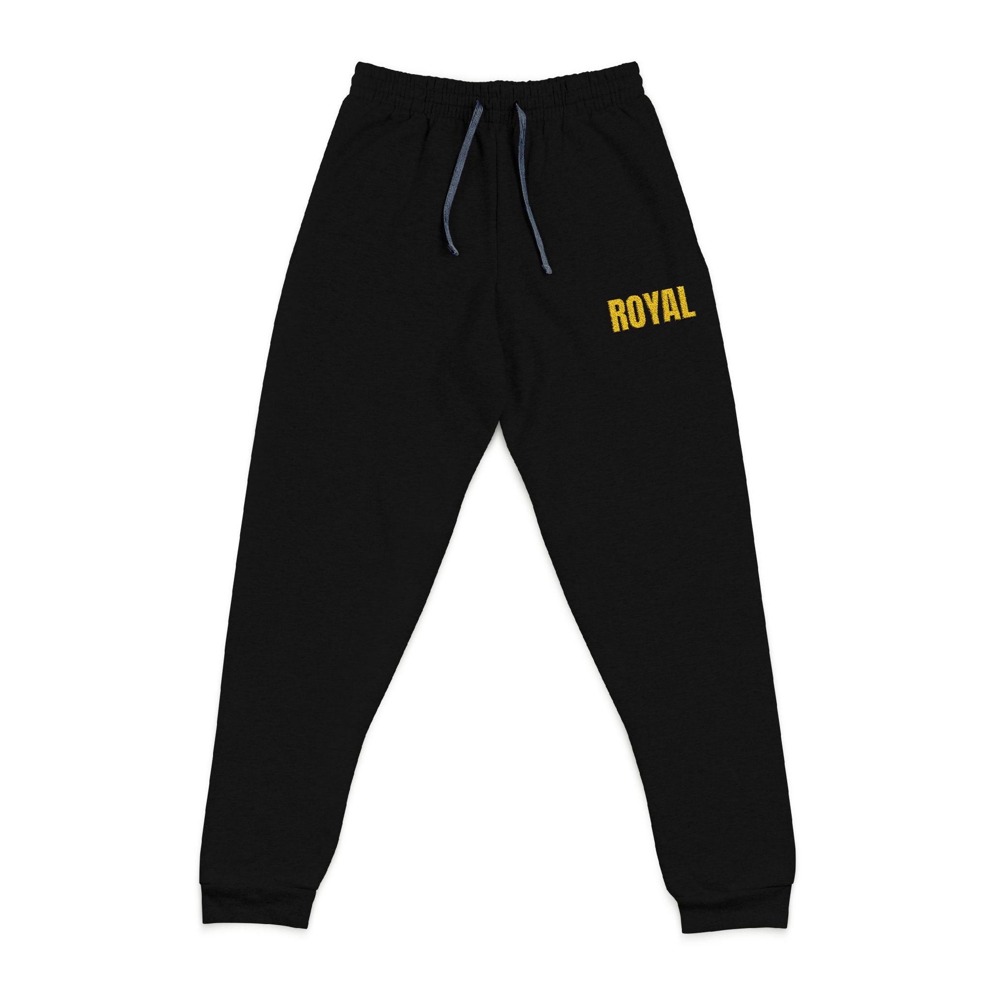 Embroidered 'Royal' Joggers — Charcoal Casual Sweatpants