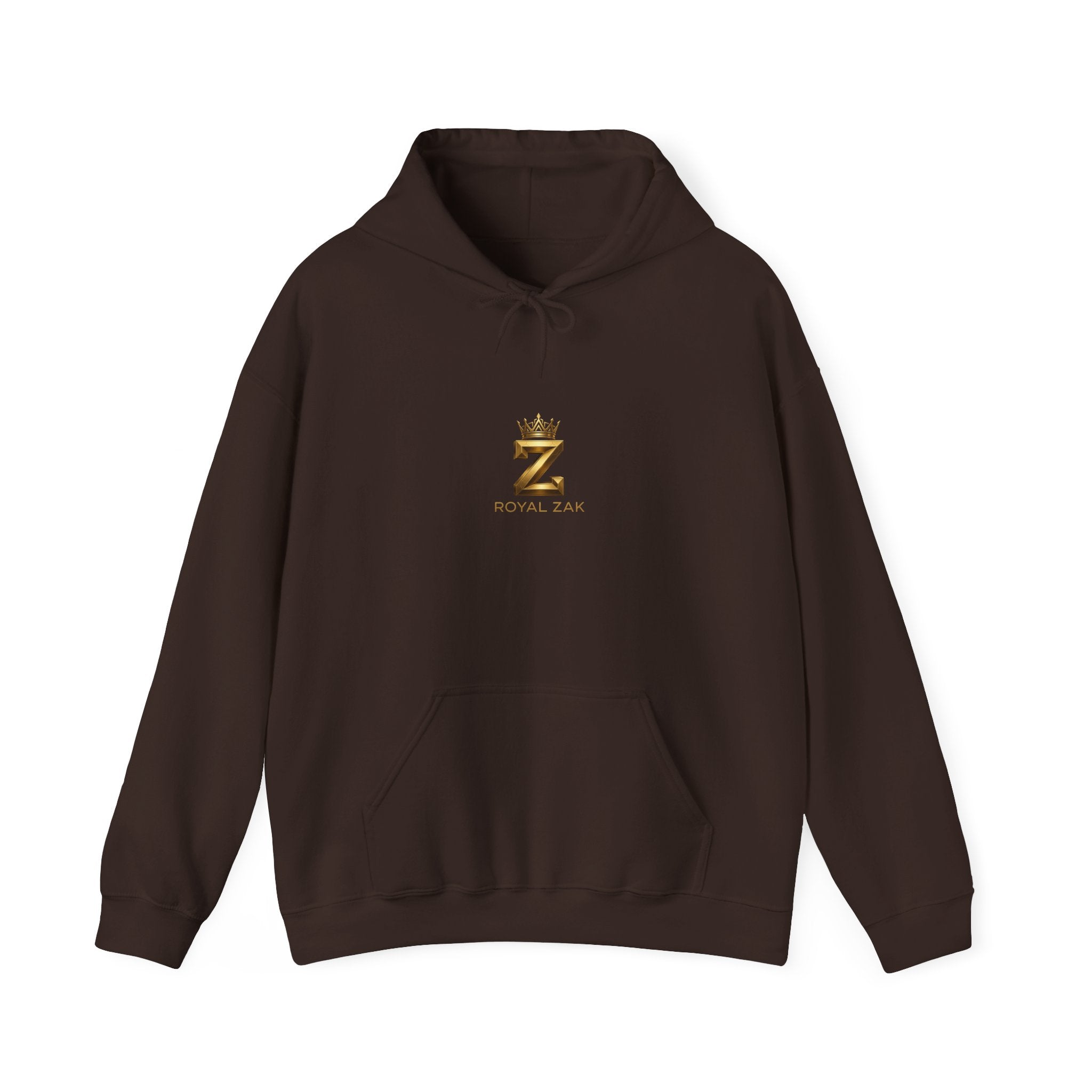 Minimal Gold Crown 'Z' Hoodie - Luxury Initial Logo Sweatshirt