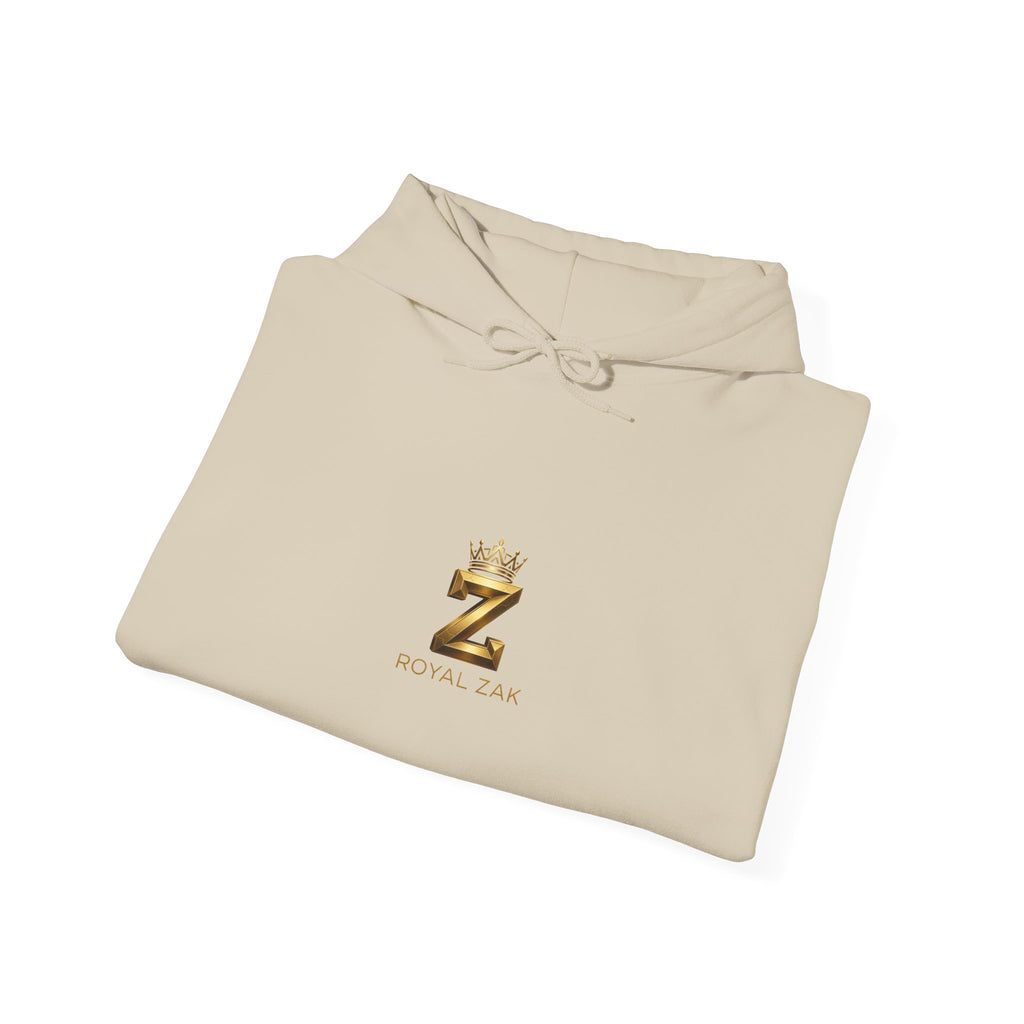 Minimal Gold Crown 'Z' Hoodie - Luxury Initial Logo Sweatshirt