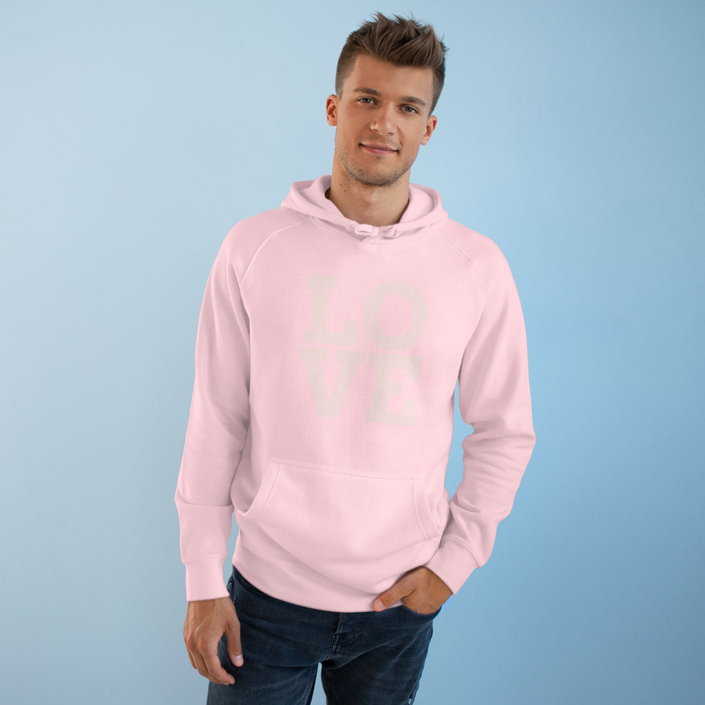 LOVE Pink Front Hoodie with Gold "Z Royal Zak" Back - Cozy Valentine Pullover