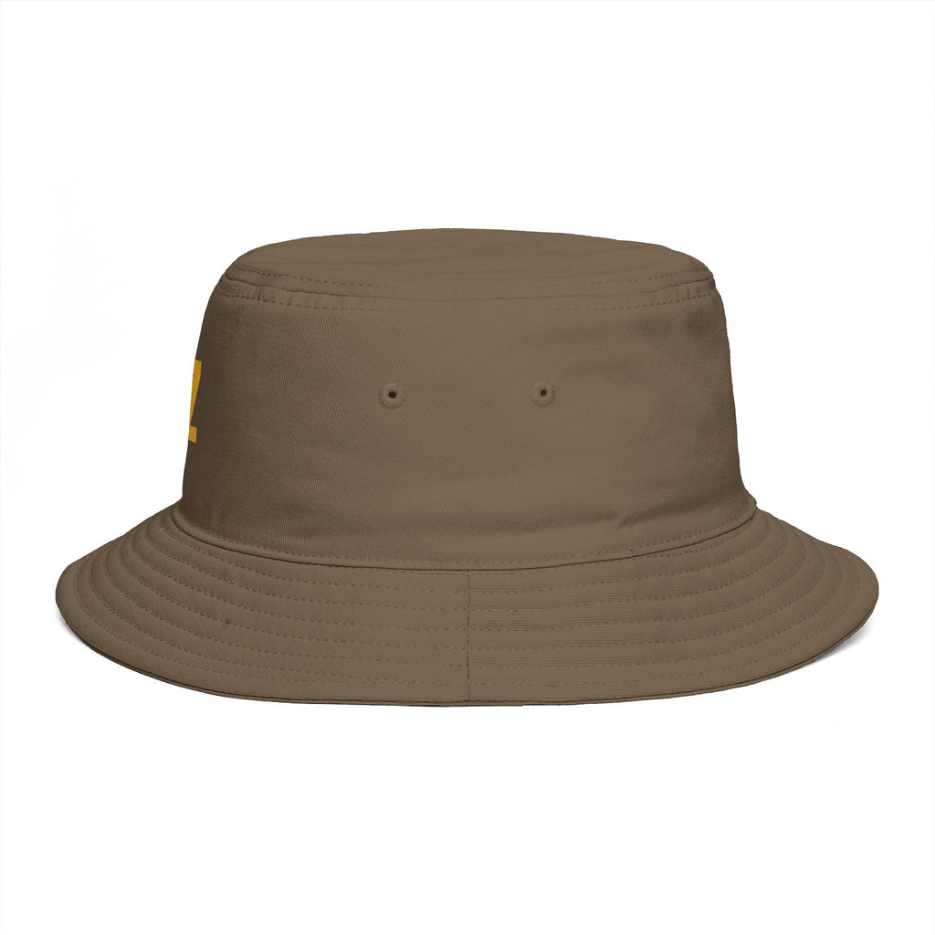 RZ Embroidered Bucket Hat — Retro Minimalist Logo Cap