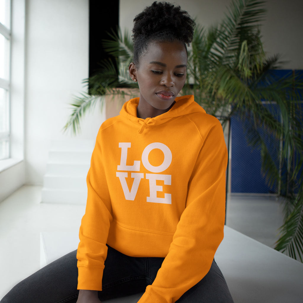LOVE Pink Front Hoodie with Gold "Z Royal Zak" Back - Cozy Valentine Pullover