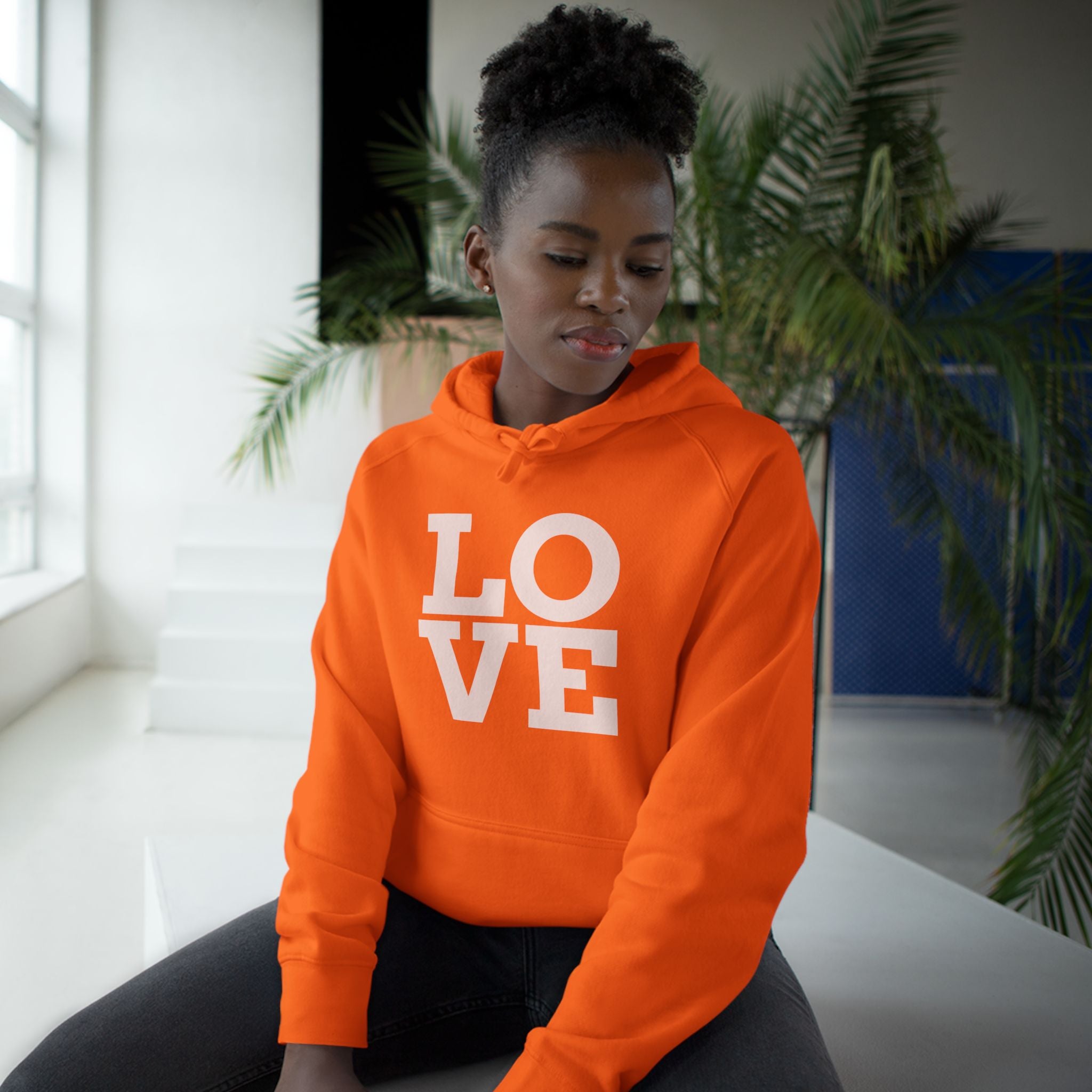 LOVE Pink Front Hoodie with Gold "Z Royal Zak" Back - Cozy Valentine Pullover
