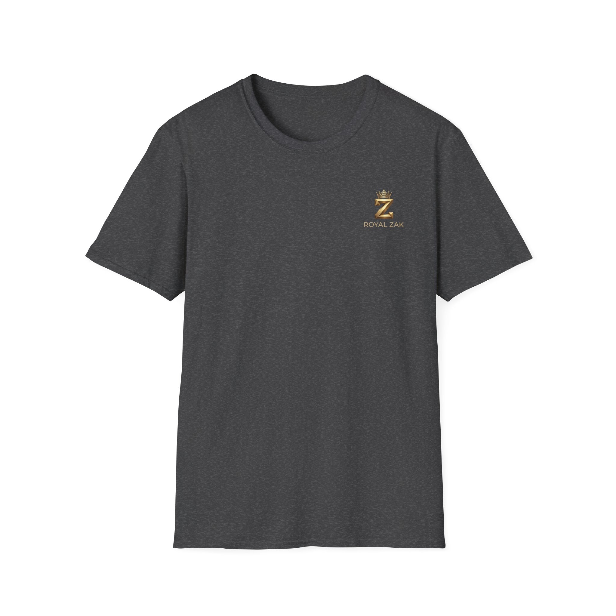 Royal ZAK Premium Soccer Tee — Gold Logo Streetwear T-Shirt