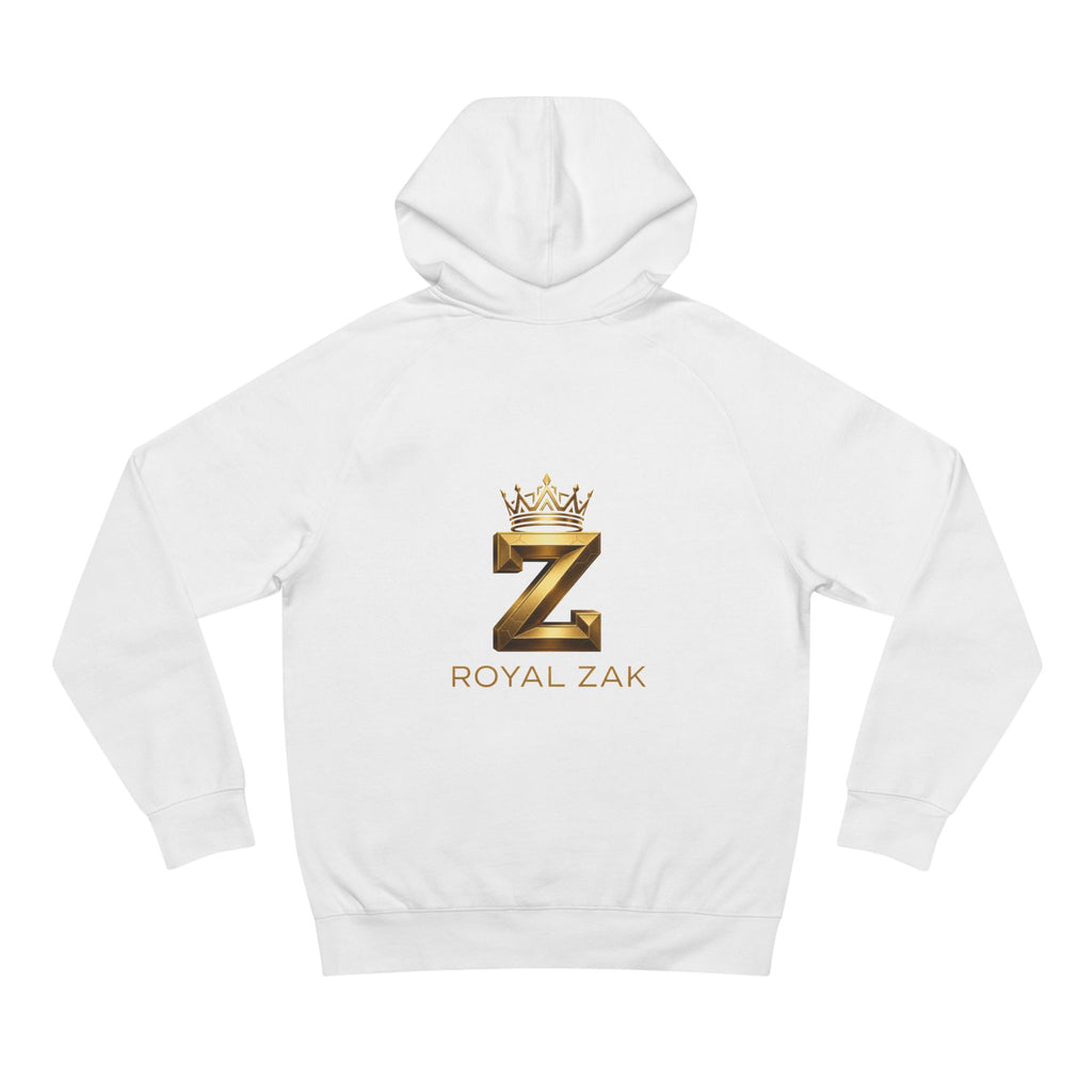LOVE Pink Front Hoodie with Gold "Z Royal Zak" Back - Cozy Valentine Pullover