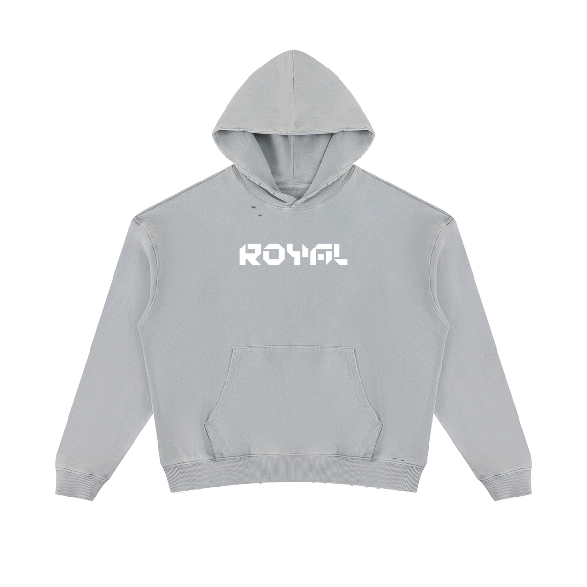 Unisex Mineral Wash Distressed Hoodie