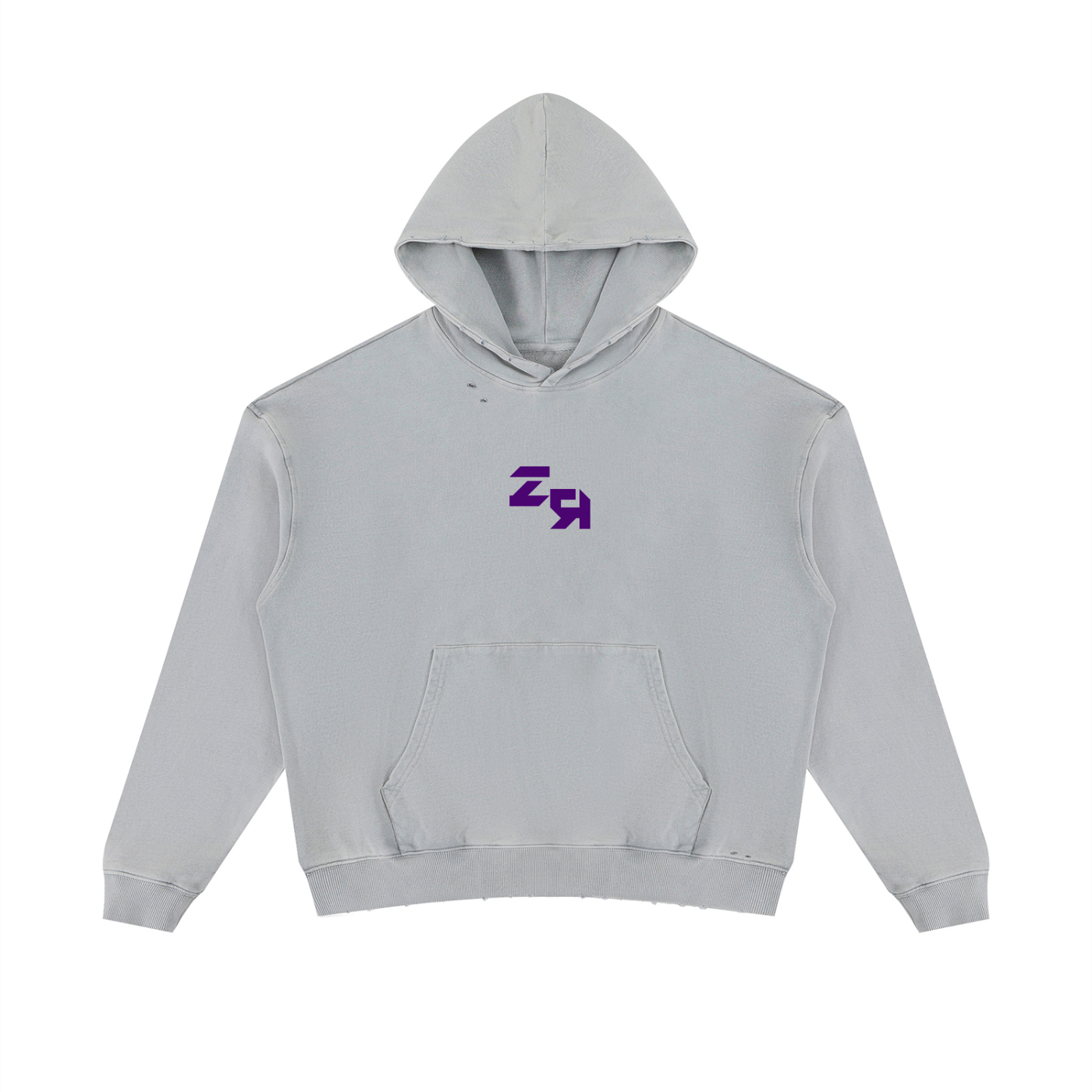 Unisex Mineral Wash Distressed Hoodie