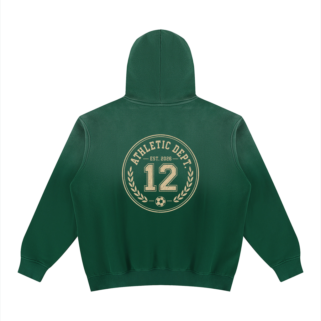 Unisex Vintage Wash Fleece Hoodie