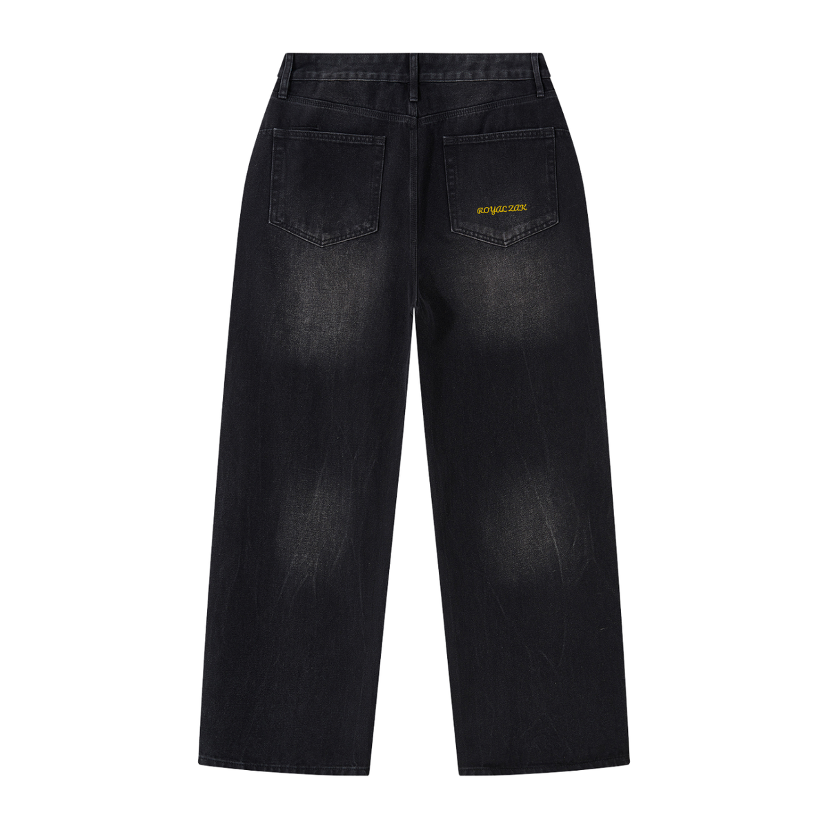 Men's Vintage Wash Wide Leg Jeans