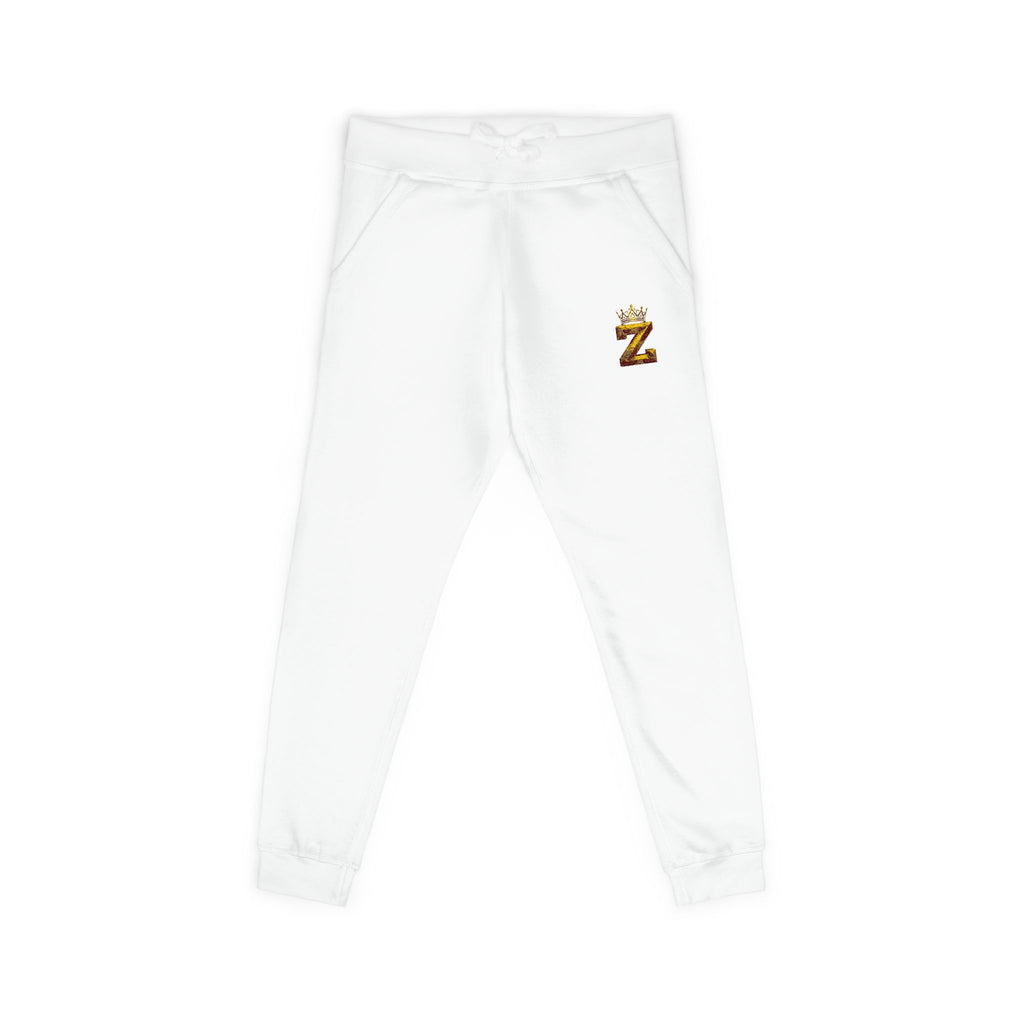 Embroidered Gold Floral '2' Fleece Sweatpants — Cozy Casual Loungewear