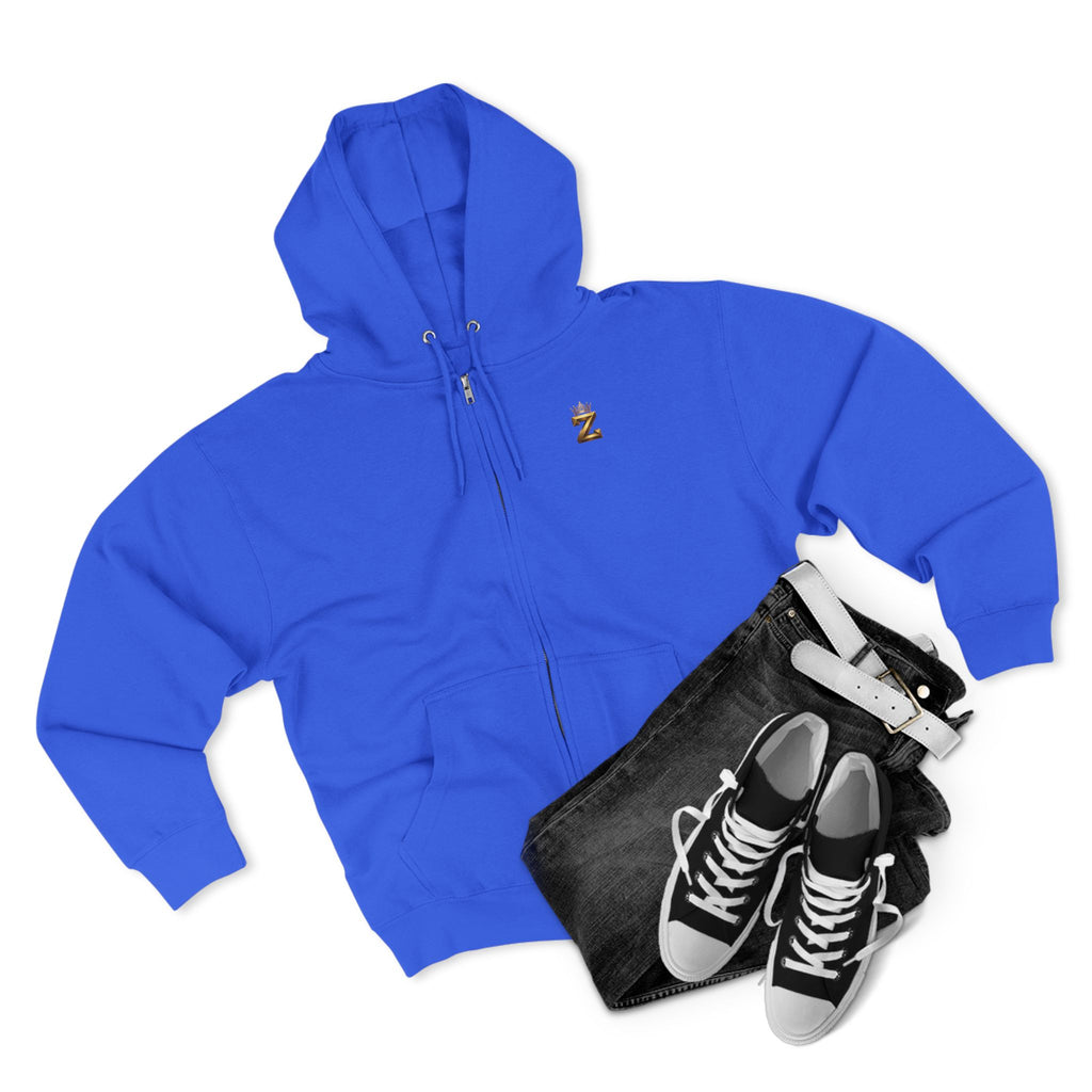 LOVE Zip Hoodie — Light Gray Minimalist Love Logo Zip-Up Hoodie