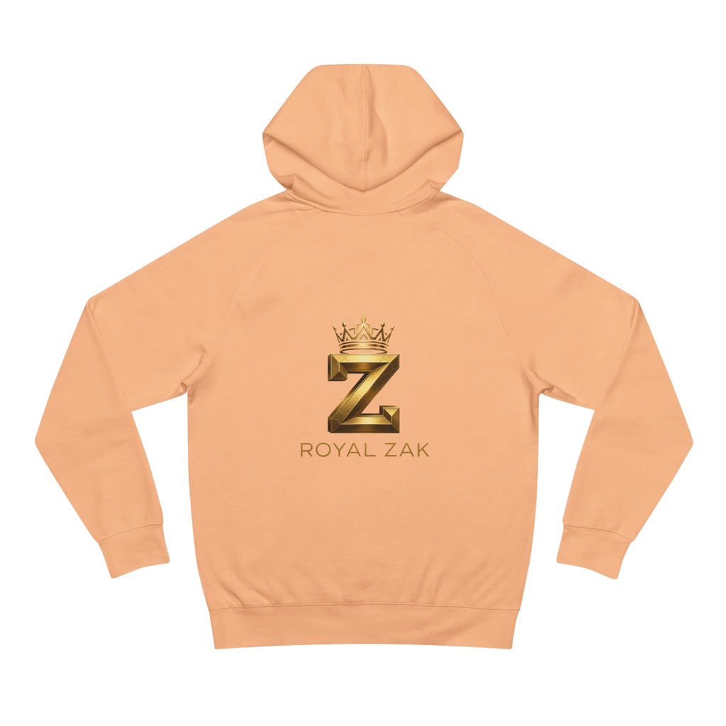 LOVE Pink Front Hoodie with Gold "Z Royal Zak" Back - Cozy Valentine Pullover