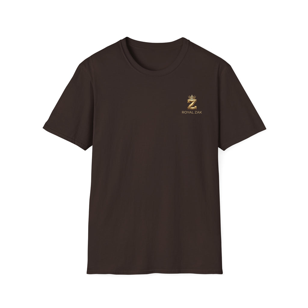 Royal ZAK Premium Soccer Tee — Gold Logo Streetwear T-Shirt