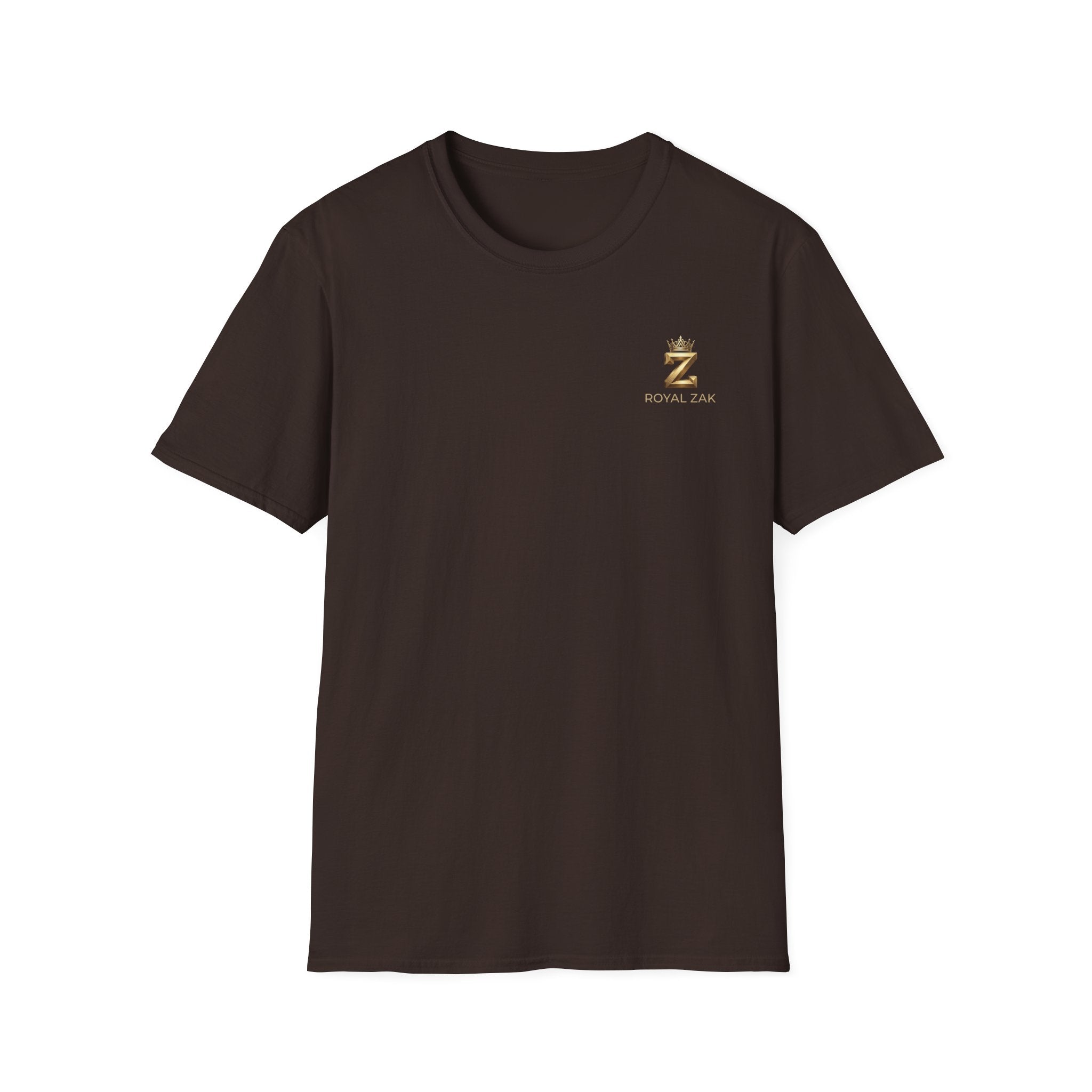 Royal ZAK Premium Soccer Tee — Gold Logo Streetwear T-Shirt