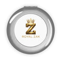 Compact Travel Mirror — Royal Zak Gold Crown Monogram Pocket Mirror