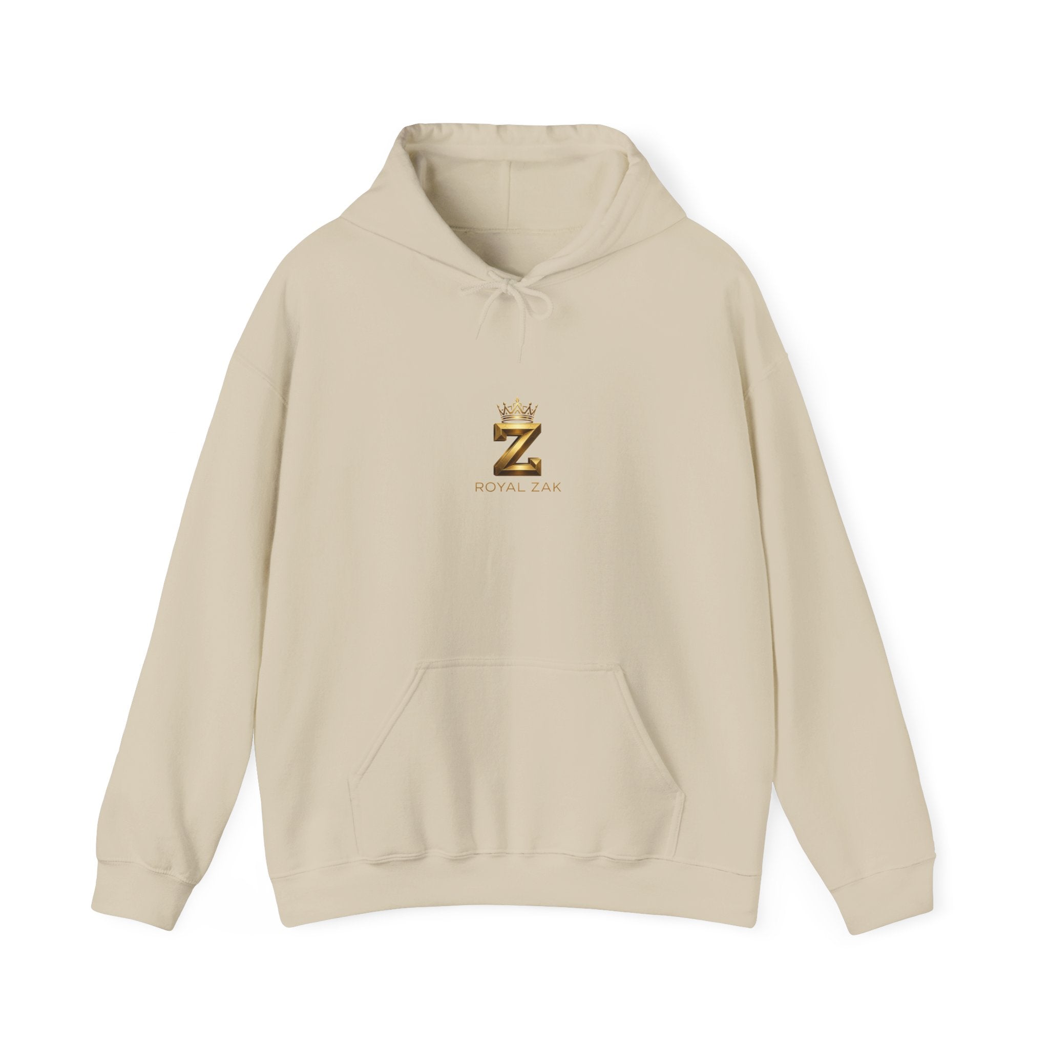 Minimal Gold Crown 'Z' Hoodie - Luxury Initial Logo Sweatshirt