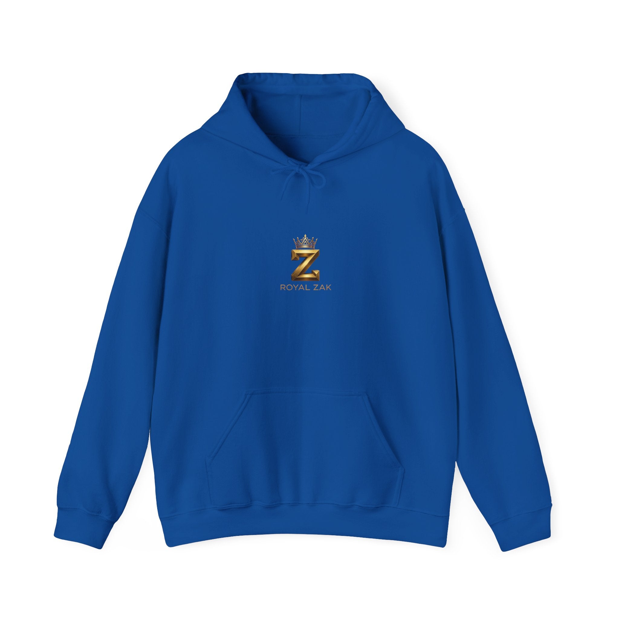 Minimal Gold Crown 'Z' Hoodie - Luxury Initial Logo Sweatshirt