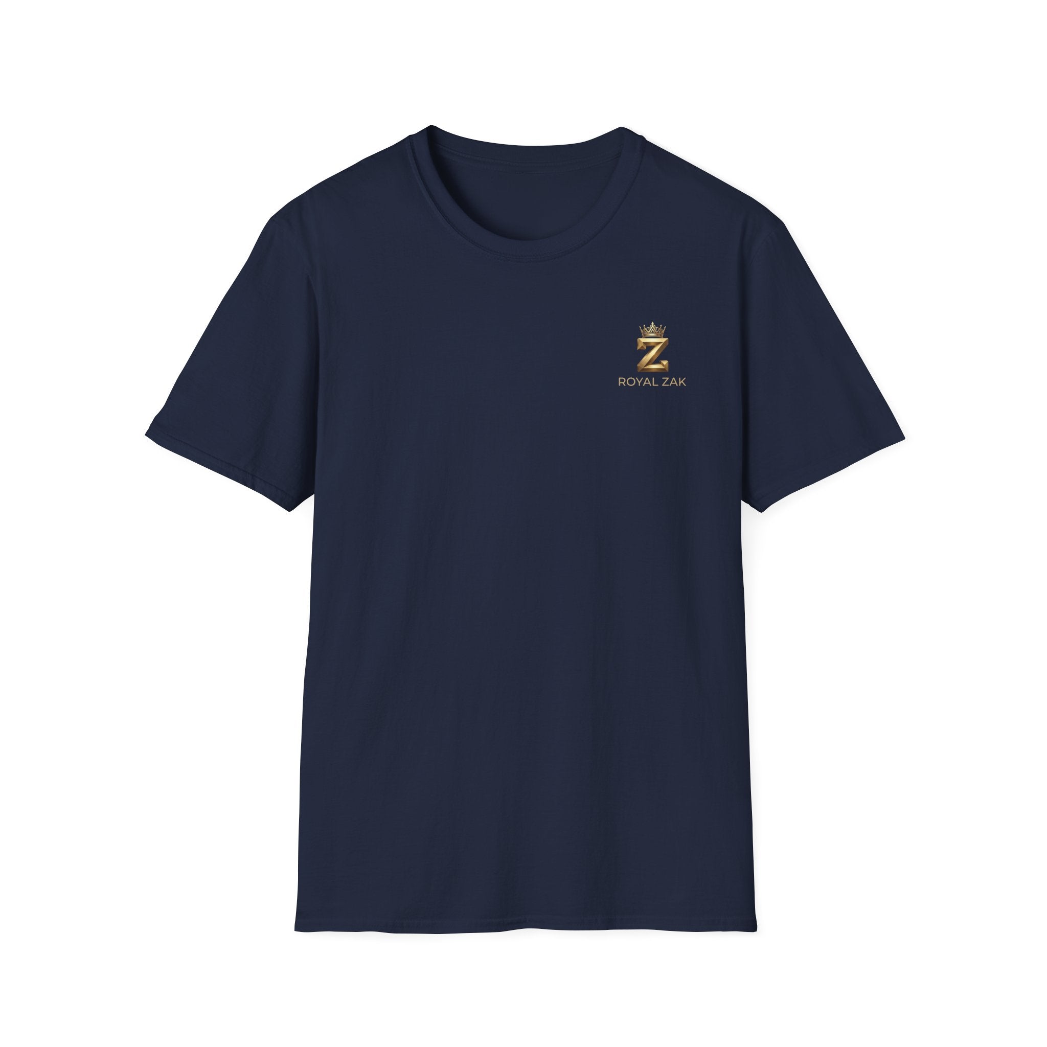 Royal ZAK Premium Soccer Tee — Gold Logo Streetwear T-Shirt