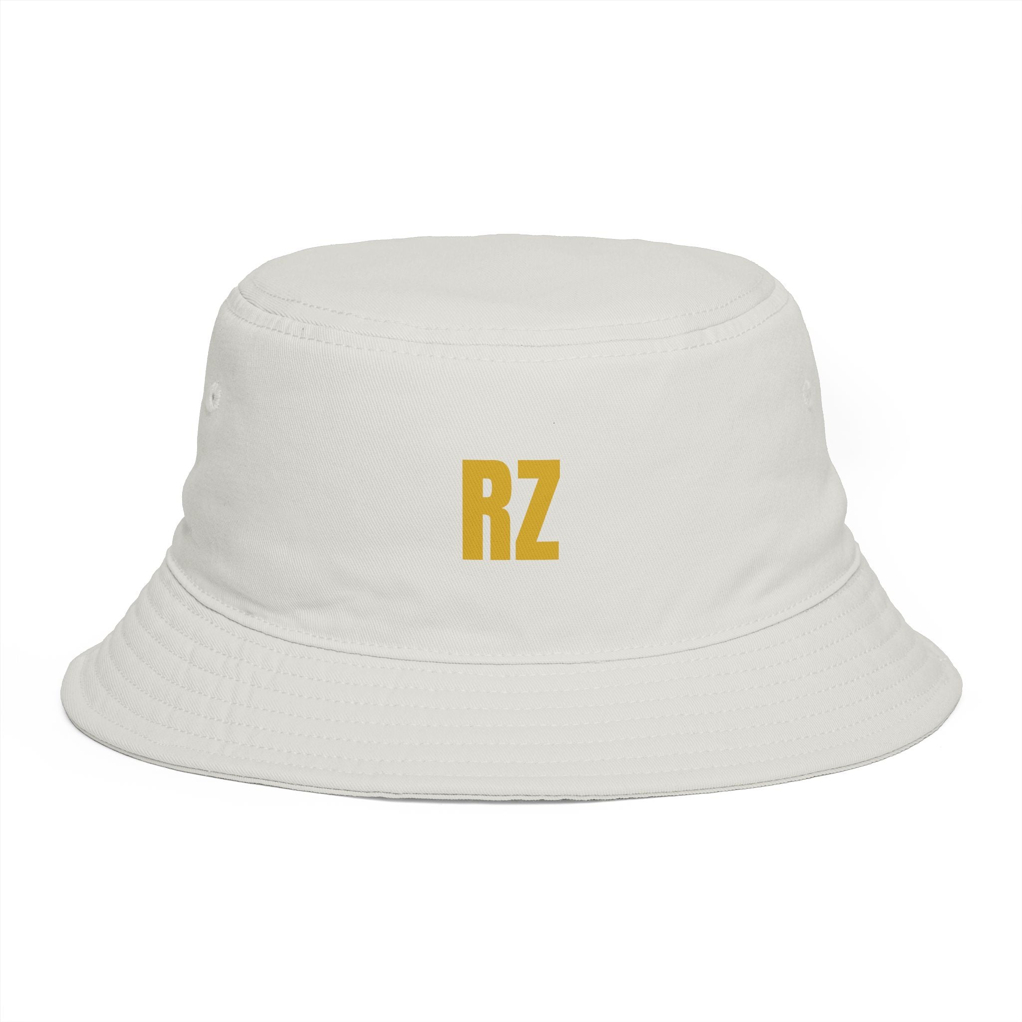 RZ Embroidered Bucket Hat — Retro Minimalist Logo Cap