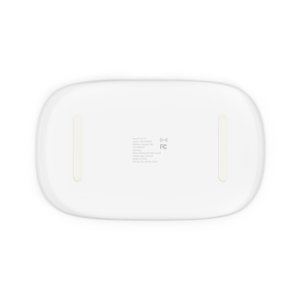 UV Sanitizer & Wireless Charging Pad — Royal Zak Gold Logo