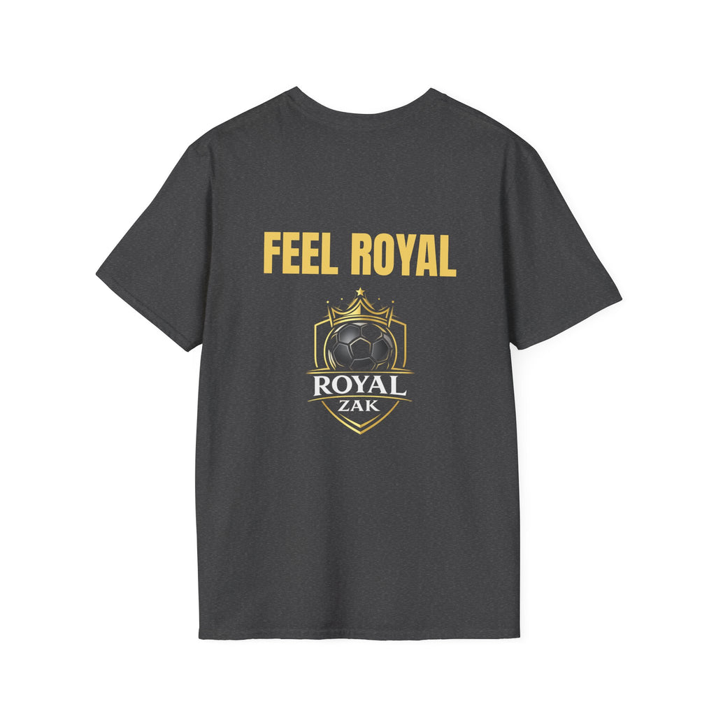 Royal ZAK Premium Soccer Tee — Gold Logo Streetwear T-Shirt
