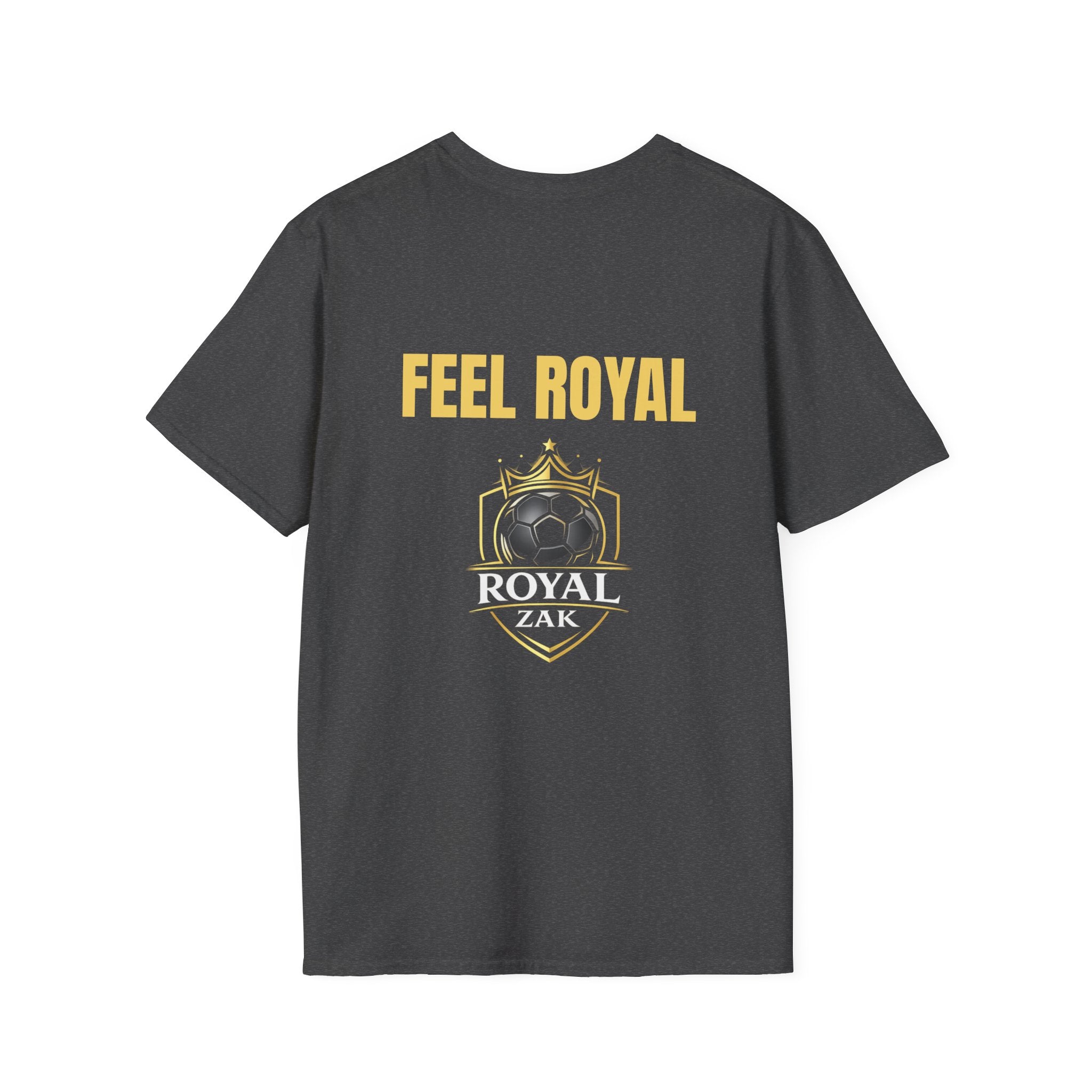 Royal ZAK Premium Soccer Tee — Gold Logo Streetwear T-Shirt