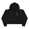 Cropped Hoodie — Gold Crown 'Z' Monogram Crop Hoodie