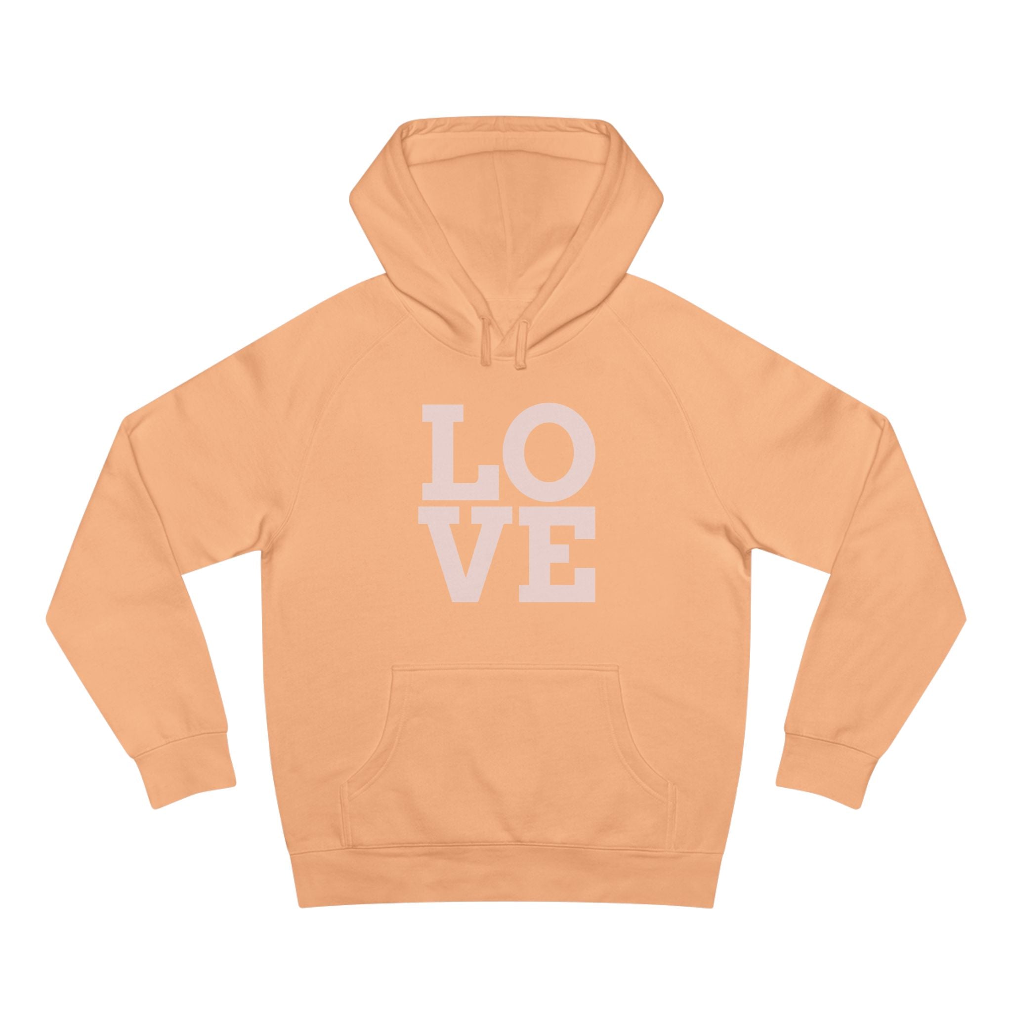 LOVE Pink Front Hoodie with Gold "Z Royal Zak" Back - Cozy Valentine Pullover