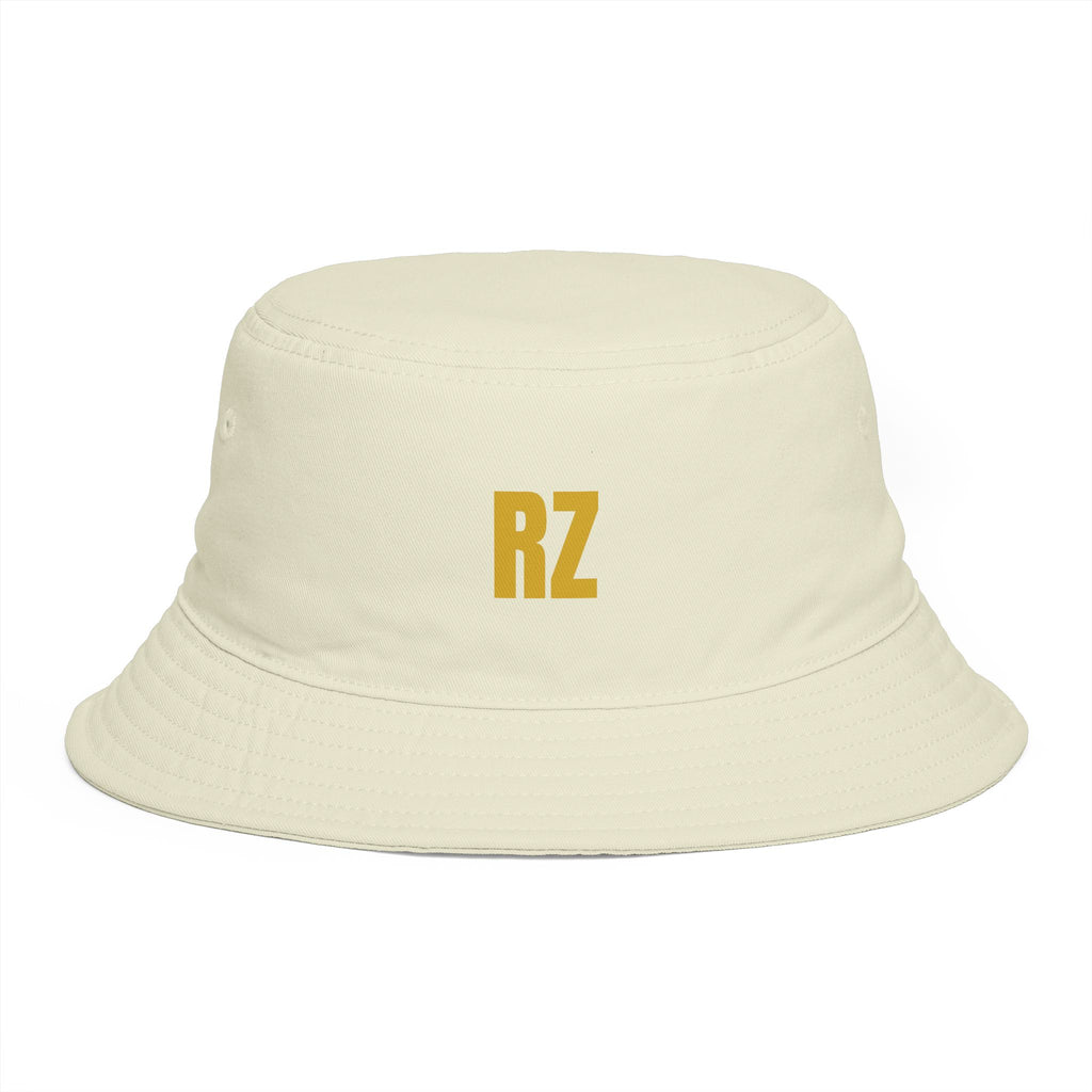 RZ Embroidered Bucket Hat — Retro Minimalist Logo Cap