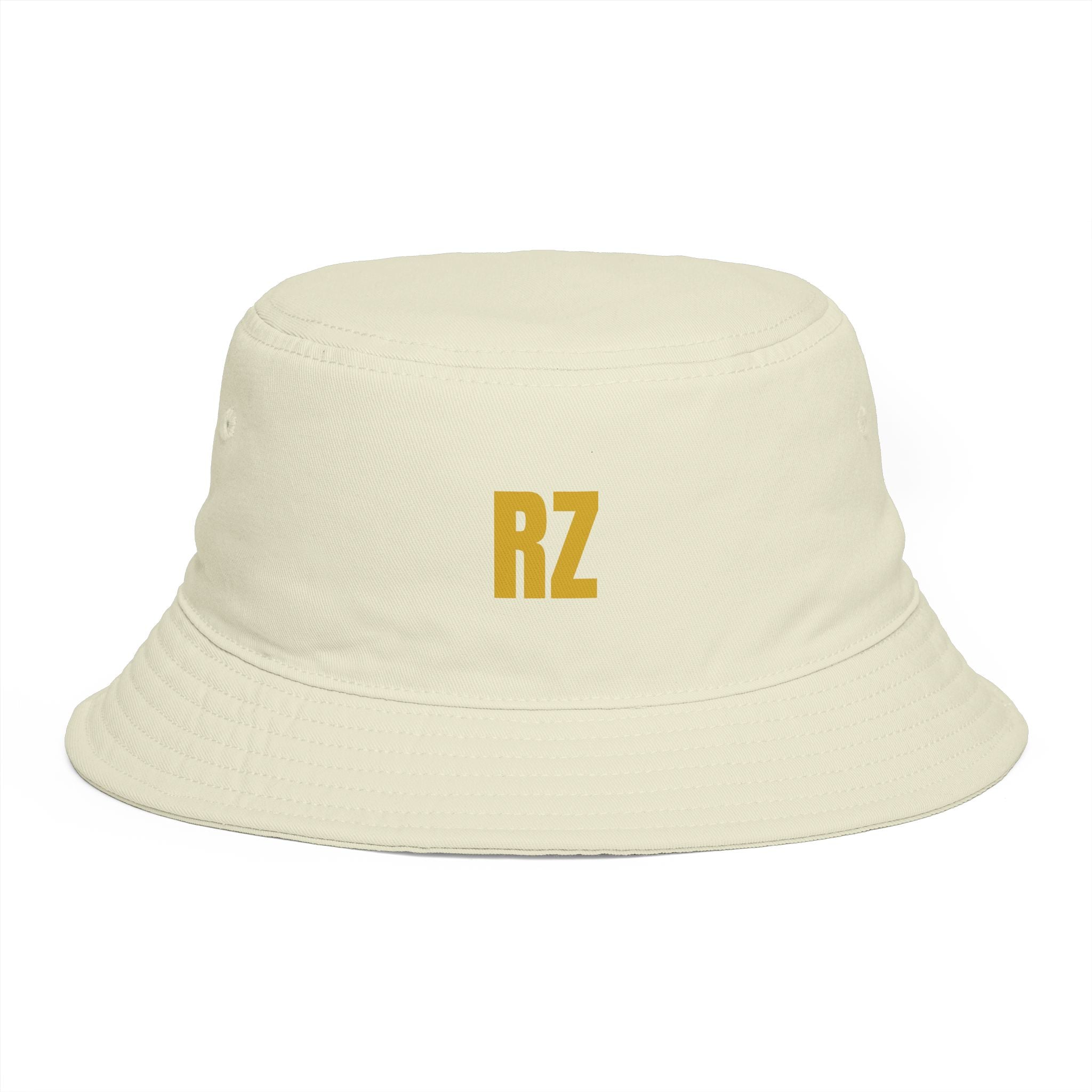 RZ Embroidered Bucket Hat — Retro Minimalist Logo Cap