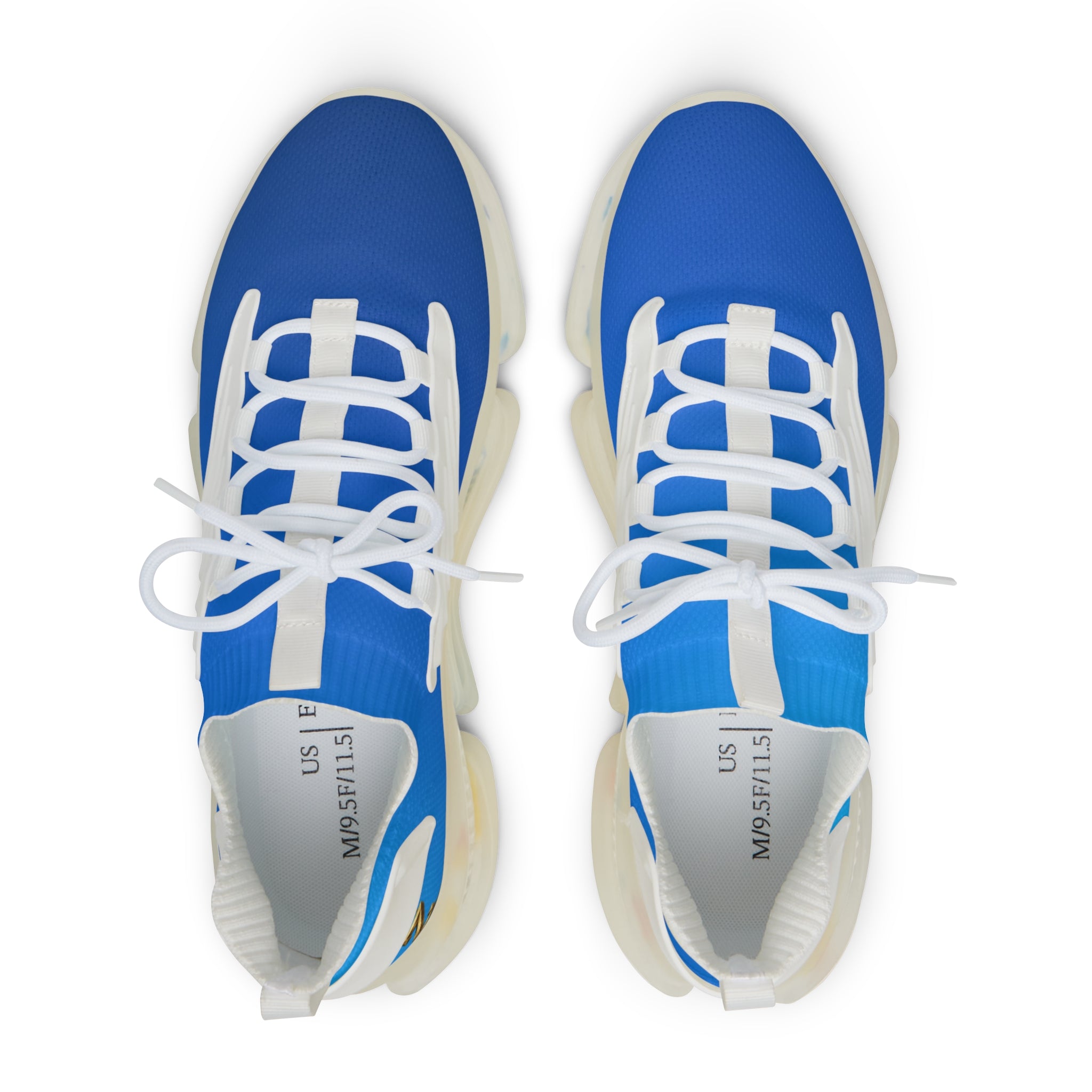 Men's Blue Gradient Mesh Sneakers — Lightweight Sport Running Shoes
