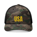 USA Embroidered Camo Trucker Hat