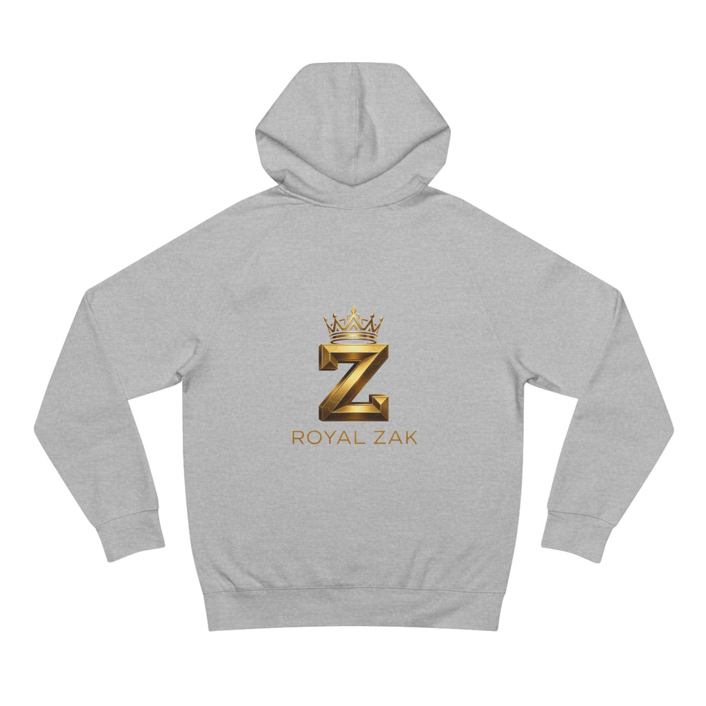 LOVE Pink Front Hoodie with Gold "Z Royal Zak" Back - Cozy Valentine Pullover