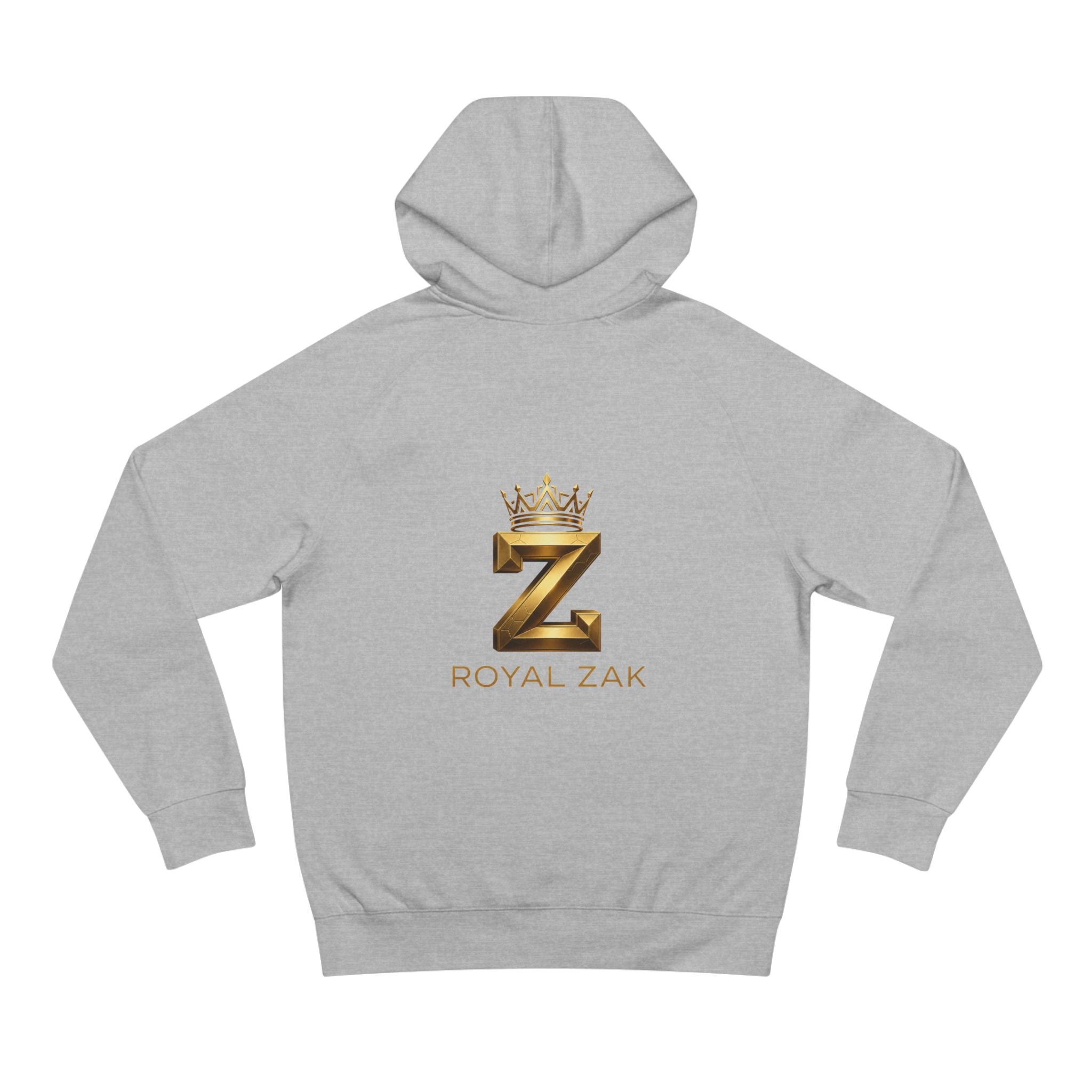 LOVE Pink Front Hoodie with Gold "Z Royal Zak" Back - Cozy Valentine Pullover